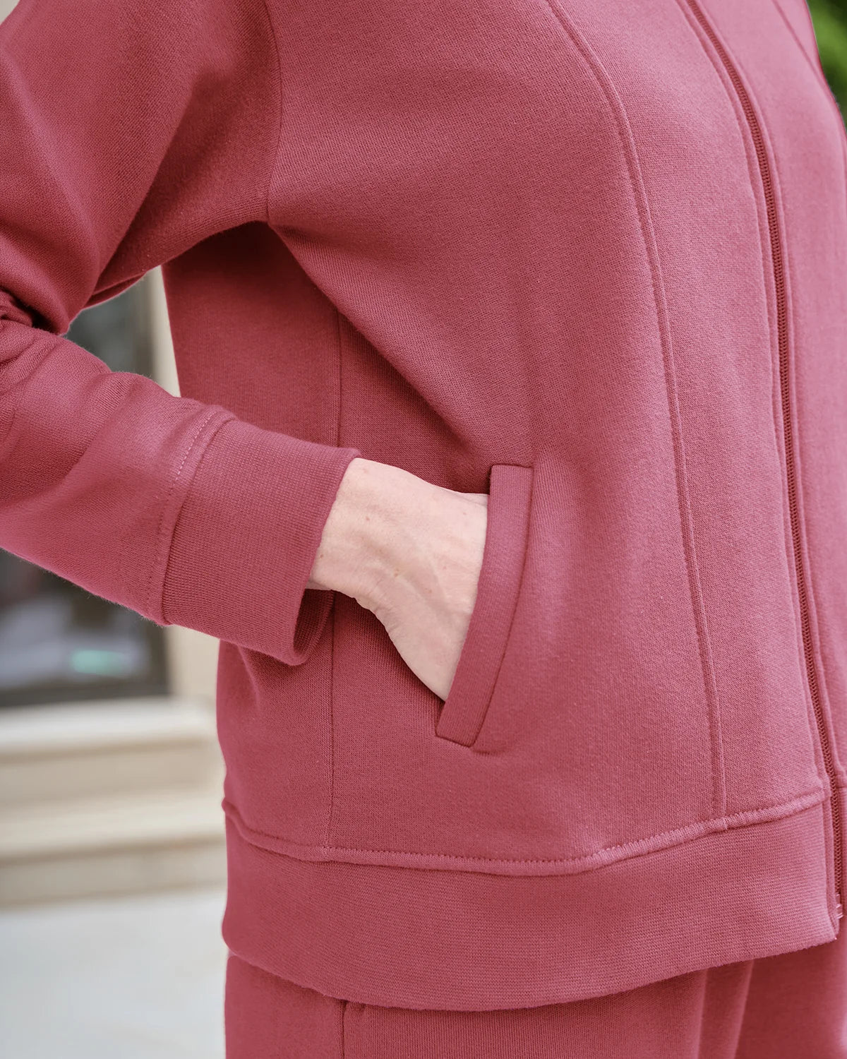 Taylor Cotton Mix Leisure Cardigan - Red-Tactilefable
