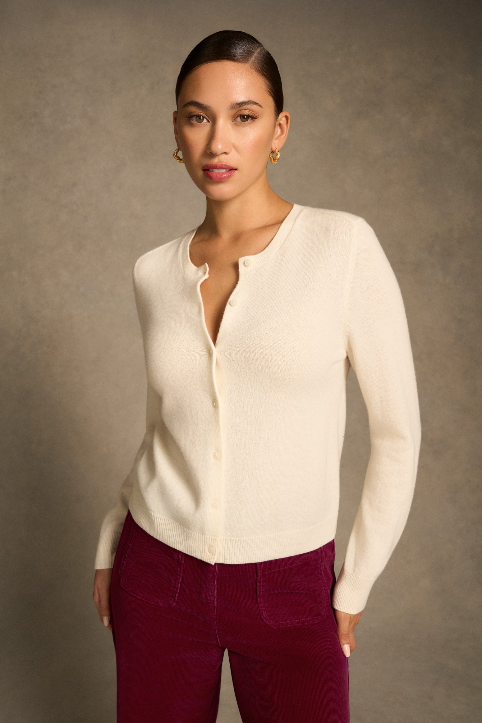 Classic Cardigan - Cream-Tactilefable