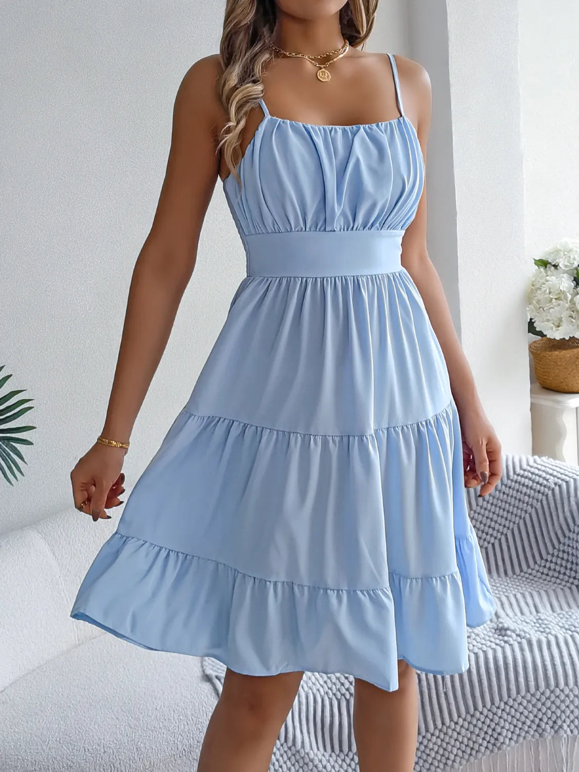 Paloma Tiered Cami Dress | 4 Colors | Poundton-Tactilefable