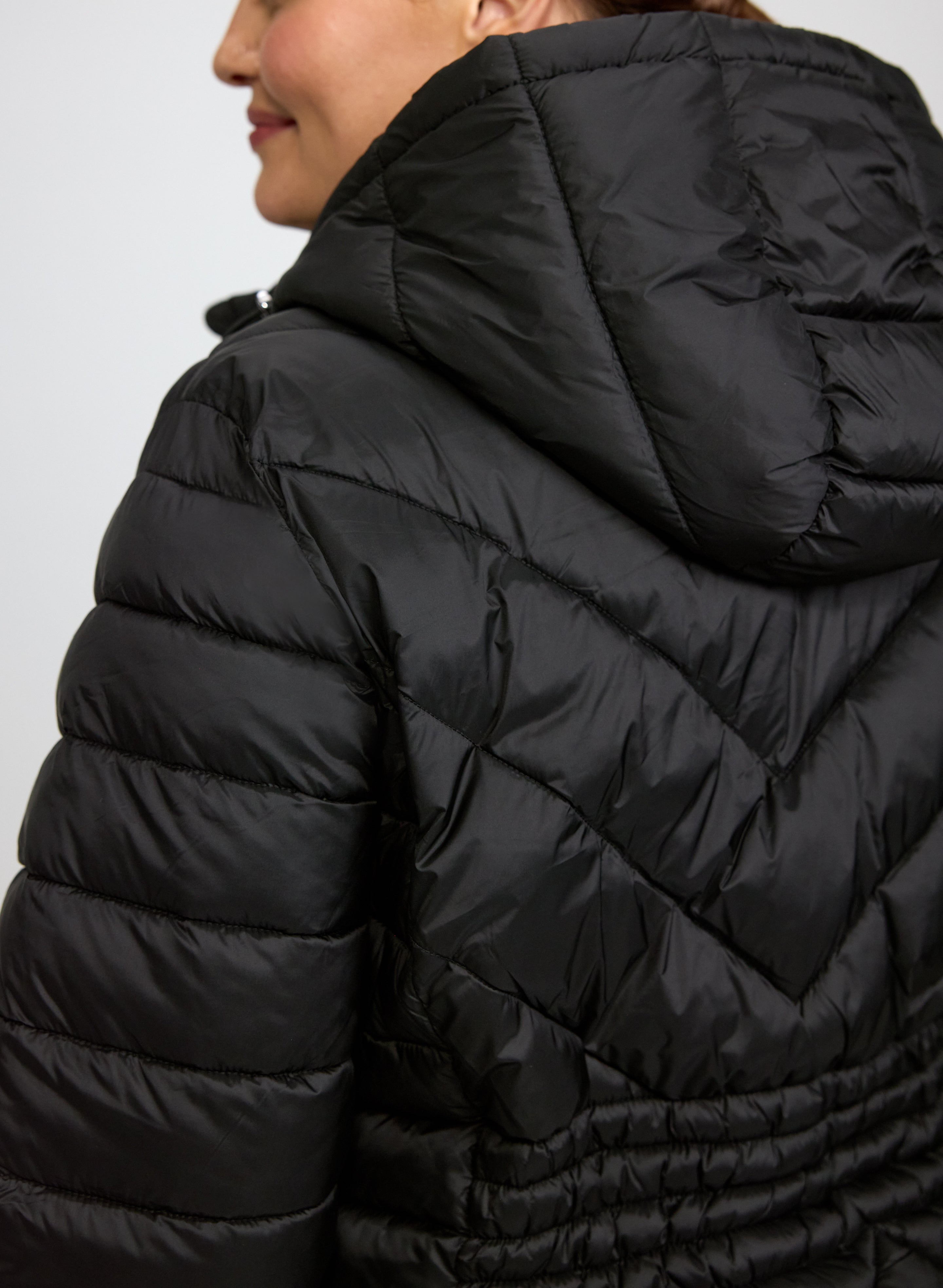 Quilted Hood Coat-Tactilefable