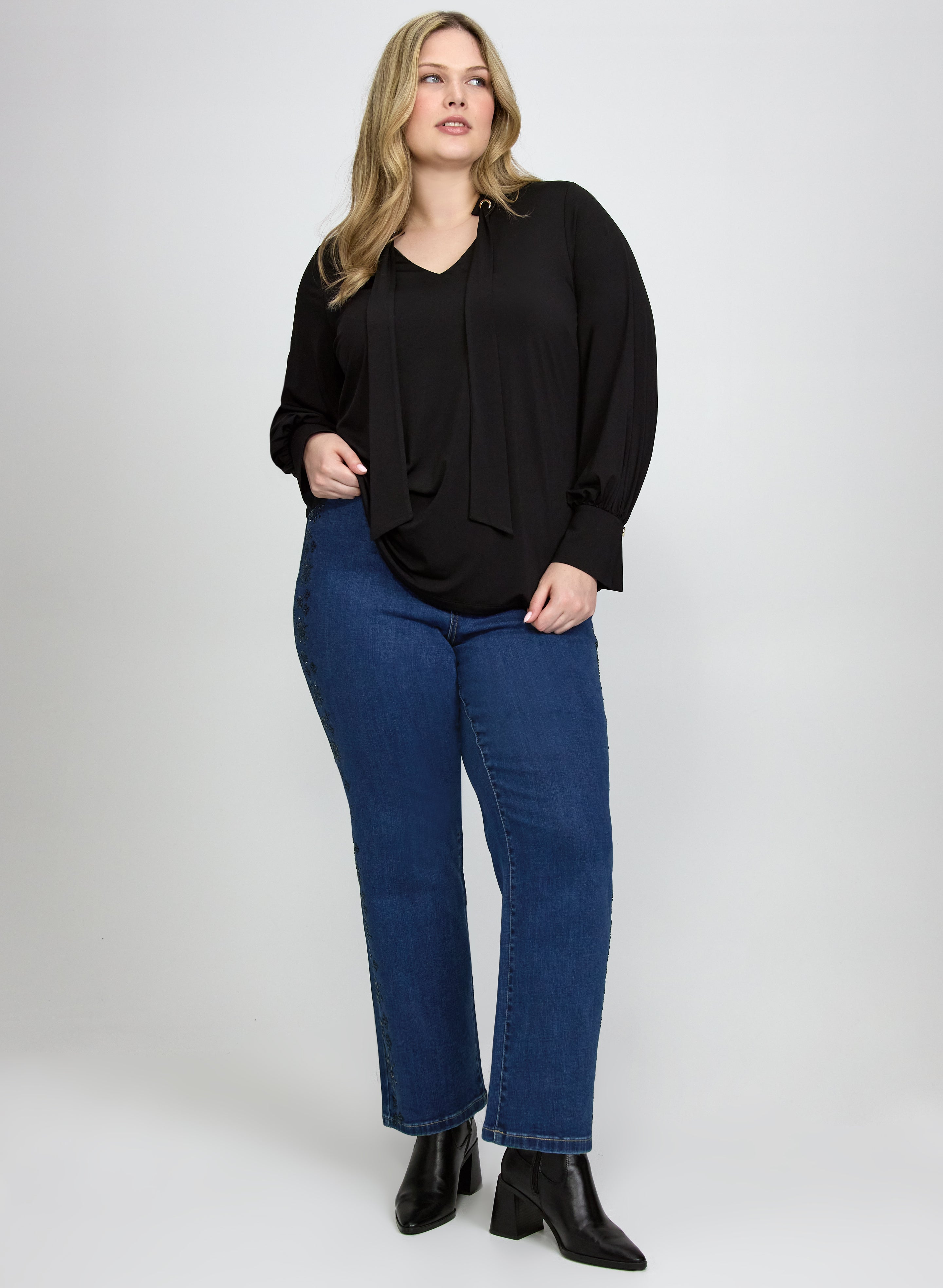 Straight-Leg Jeans-Tactilefable