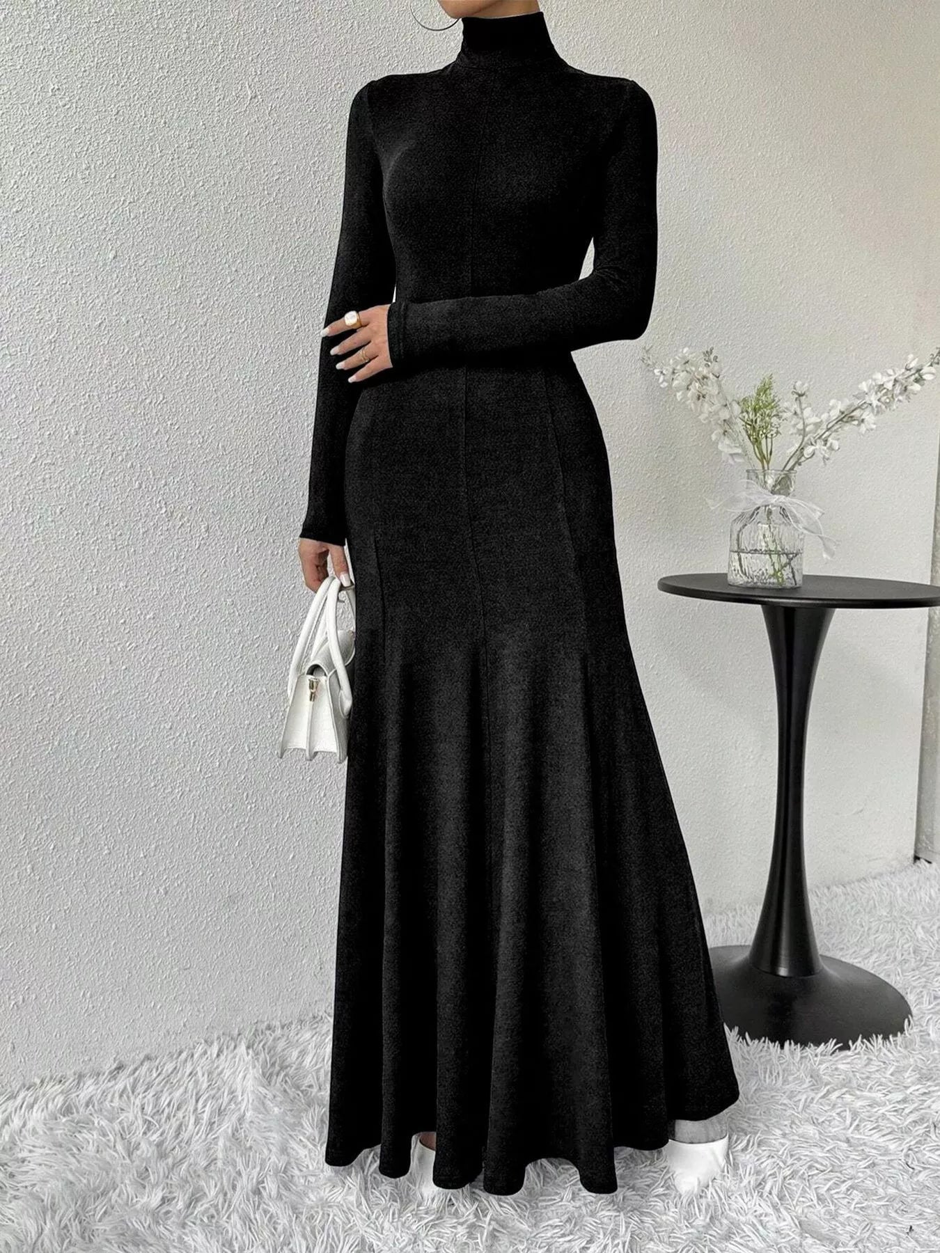 The Morticia Velvet Mermaid Gown | 5 Colors | Poundton-Tactilefable