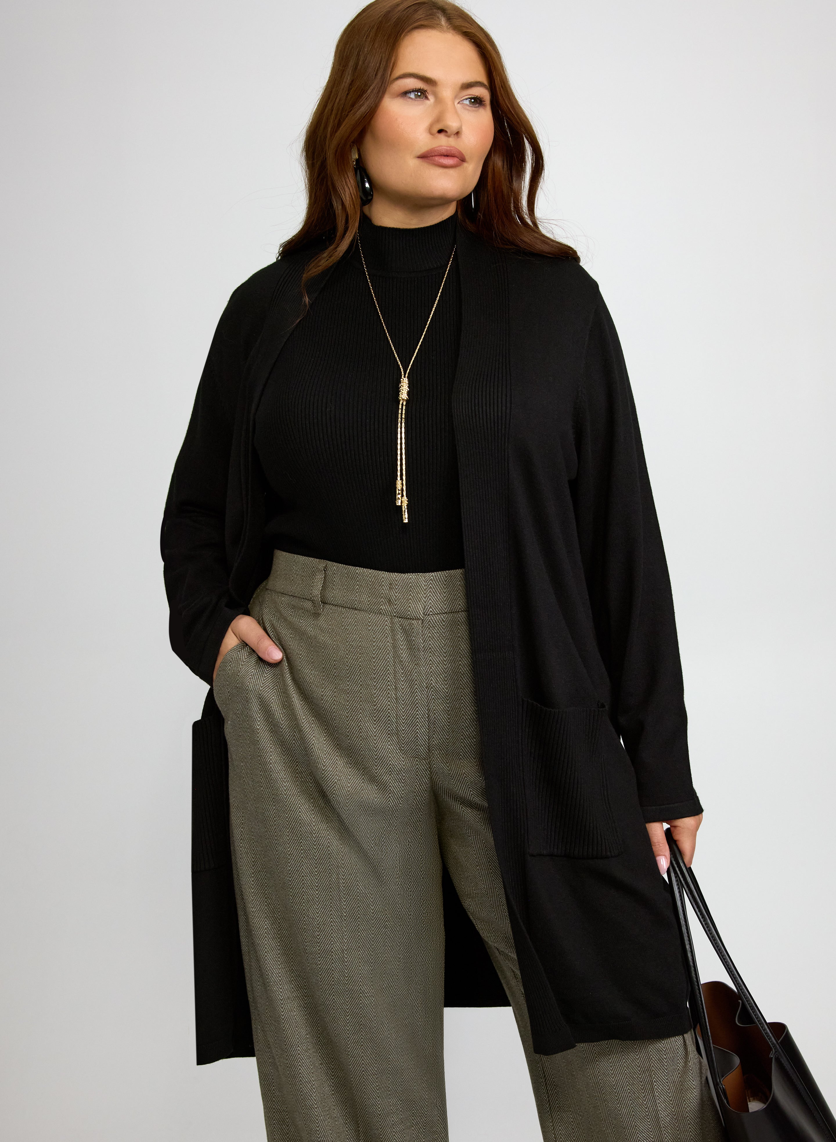 Open Front Cardigan-Tactilefable