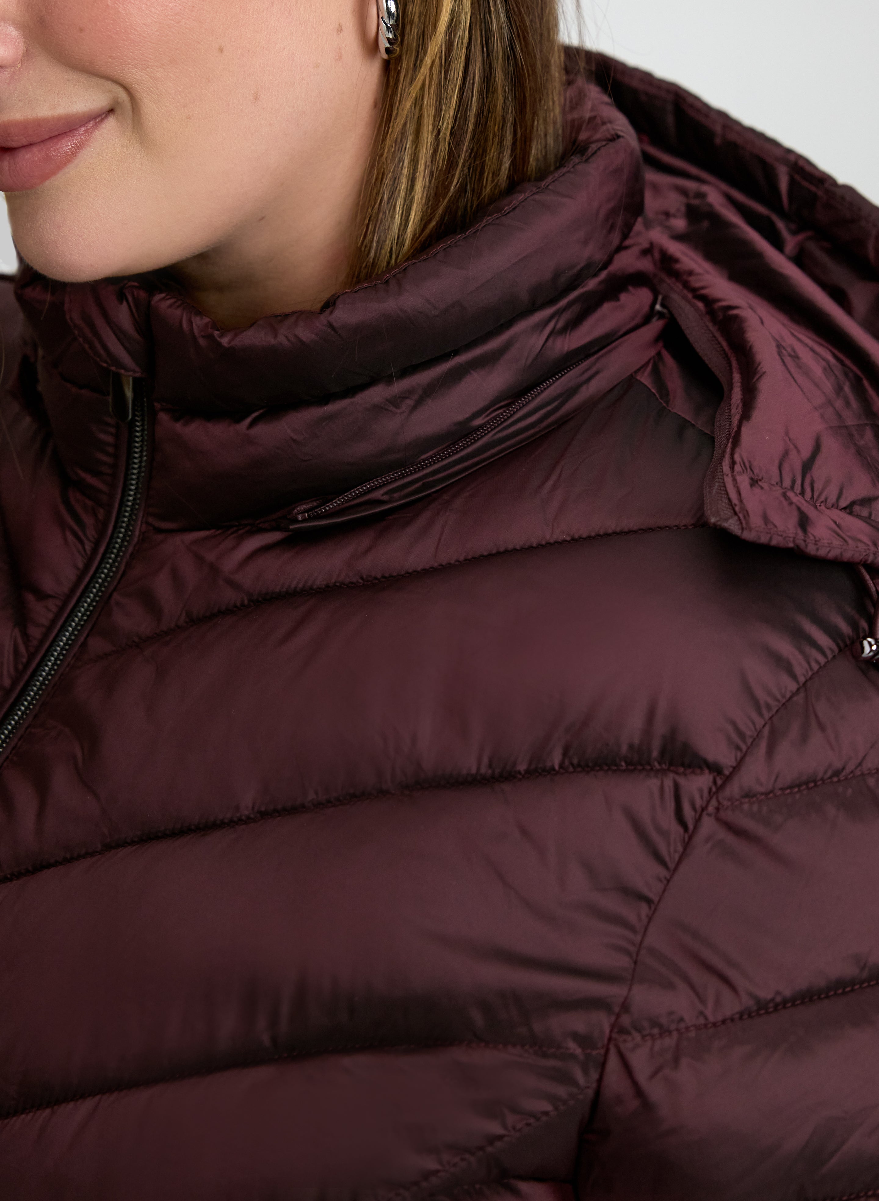 Quilted Hood Coat-Tactilefable
