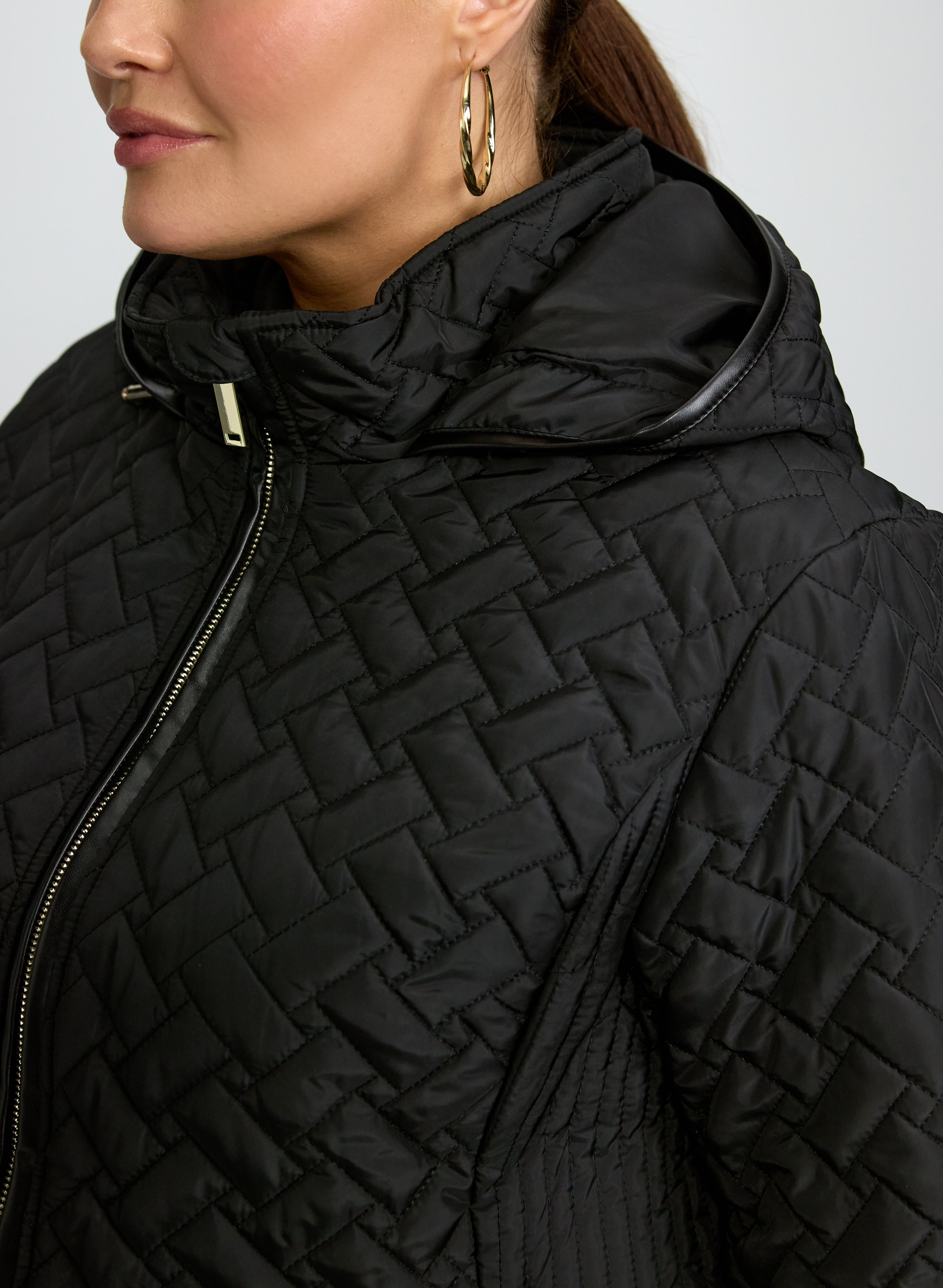 Quilted Water-Repellent Coat-Tactilefable