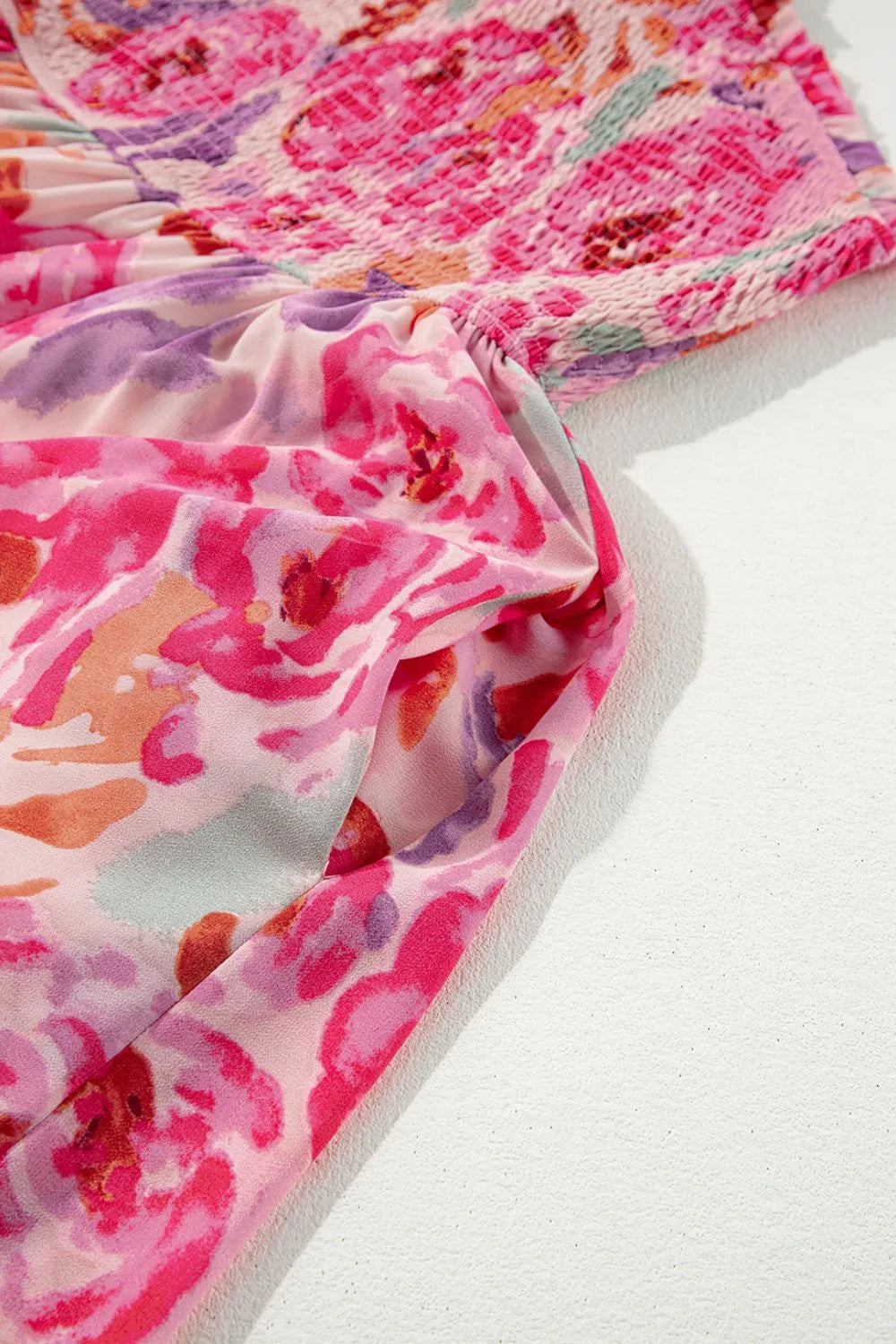 Floral One Shoulder Maxi Dress-Tactilefable