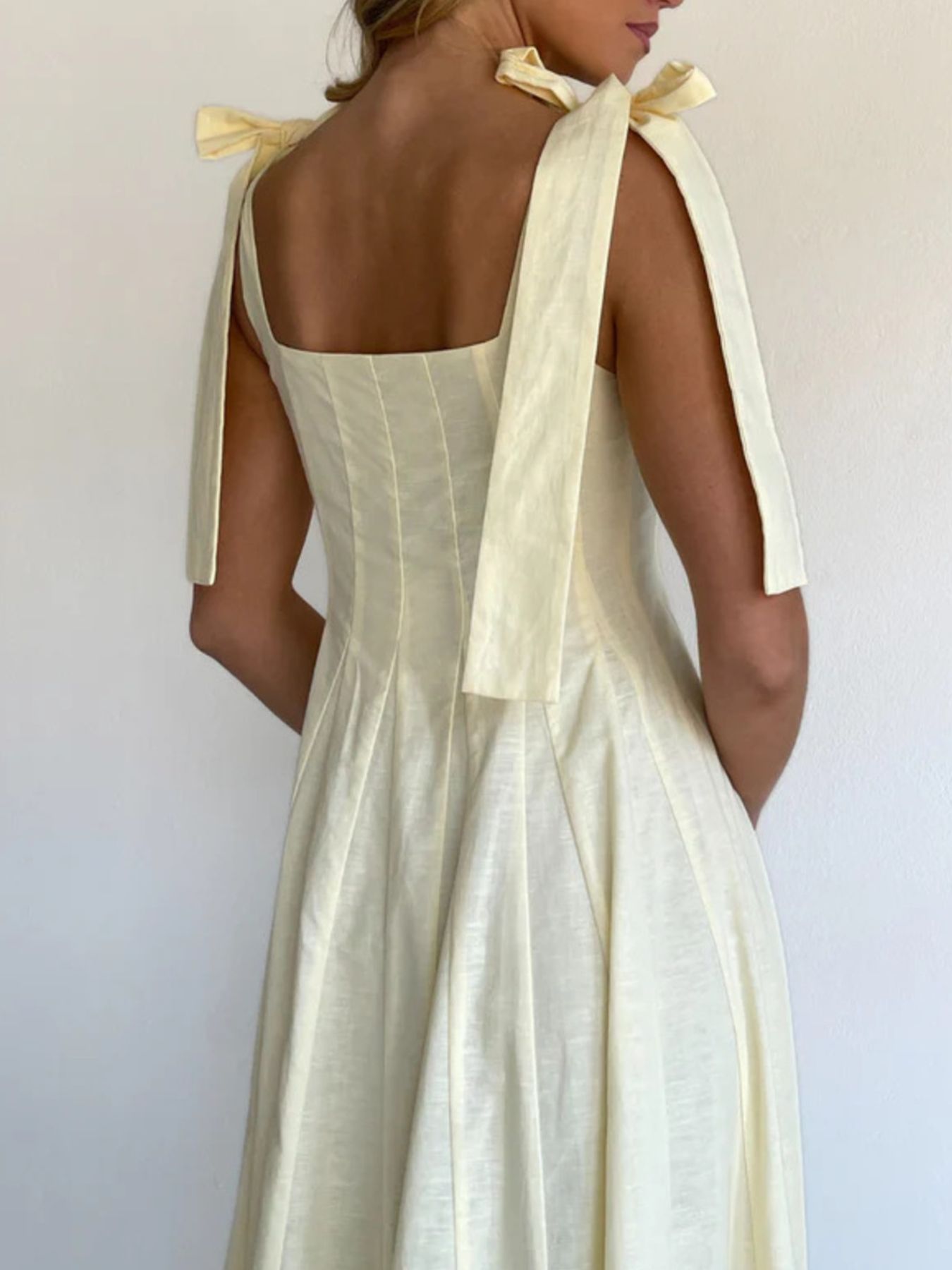 Pastel Promenade Tie-Shoulder Maxi Dress | 3 Colors-Tactilefable