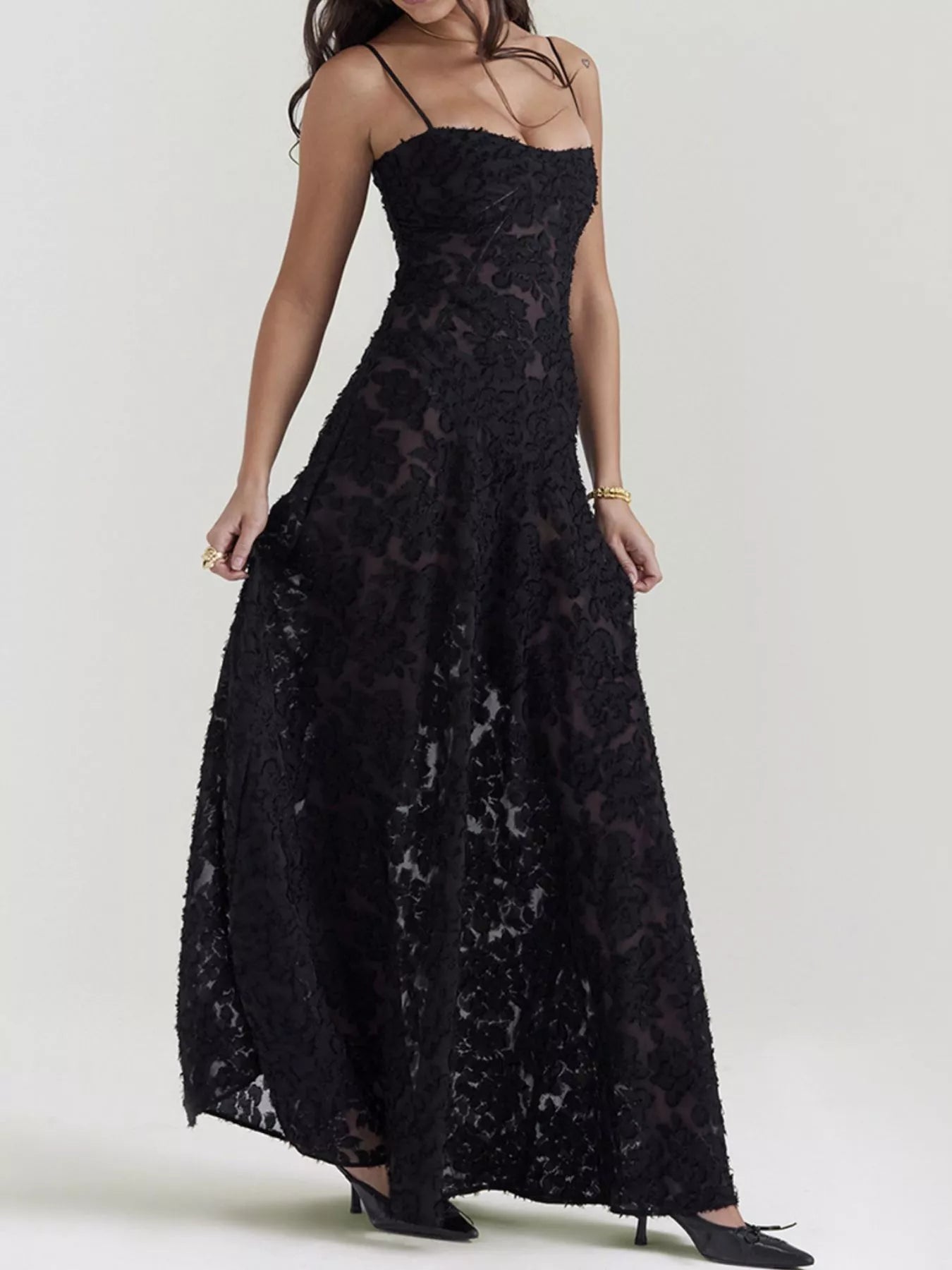 Nocturne Lace Gown | Black or White-Tactilefable