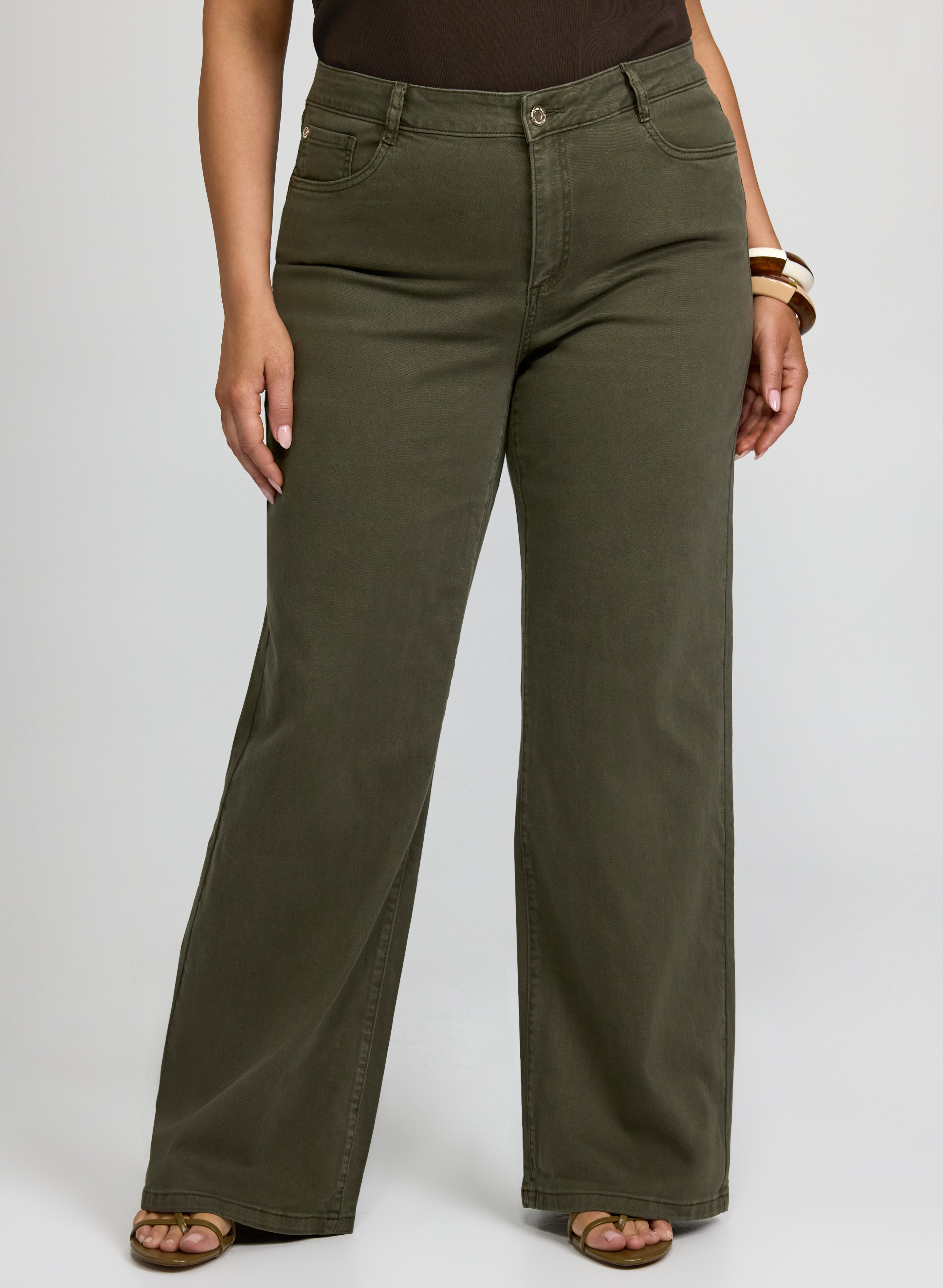 Joseph Ribkoff - Wide-Leg Denim Pants-Tactilefable