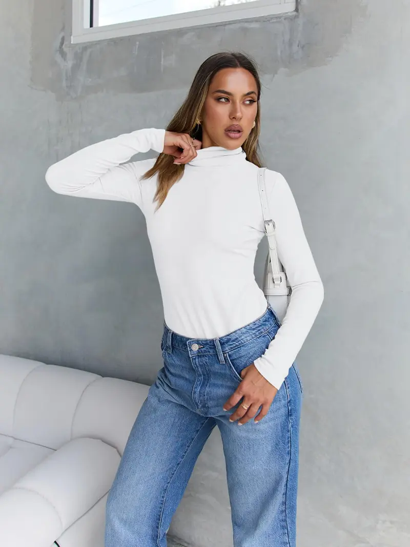 【US Shipping】Women's Comfy 3-Piece Stretchy Modal Plain High Neck Set - Slim-Fitting Turtleneck/Mock Neck Long Sleeve, Solid Winter Thermal, Fall 2025 Casual Tops, Lightweight Underwear 【US Shipping】Women's Comfy 3-Piece Stretchy Modal Plain High Neck Set - Slim-Fitting Turtleneck/Mock Neck Long Sleeve, Solid Winter Thermal, Fall 2025 Casual Tops, Lightweight Underwear