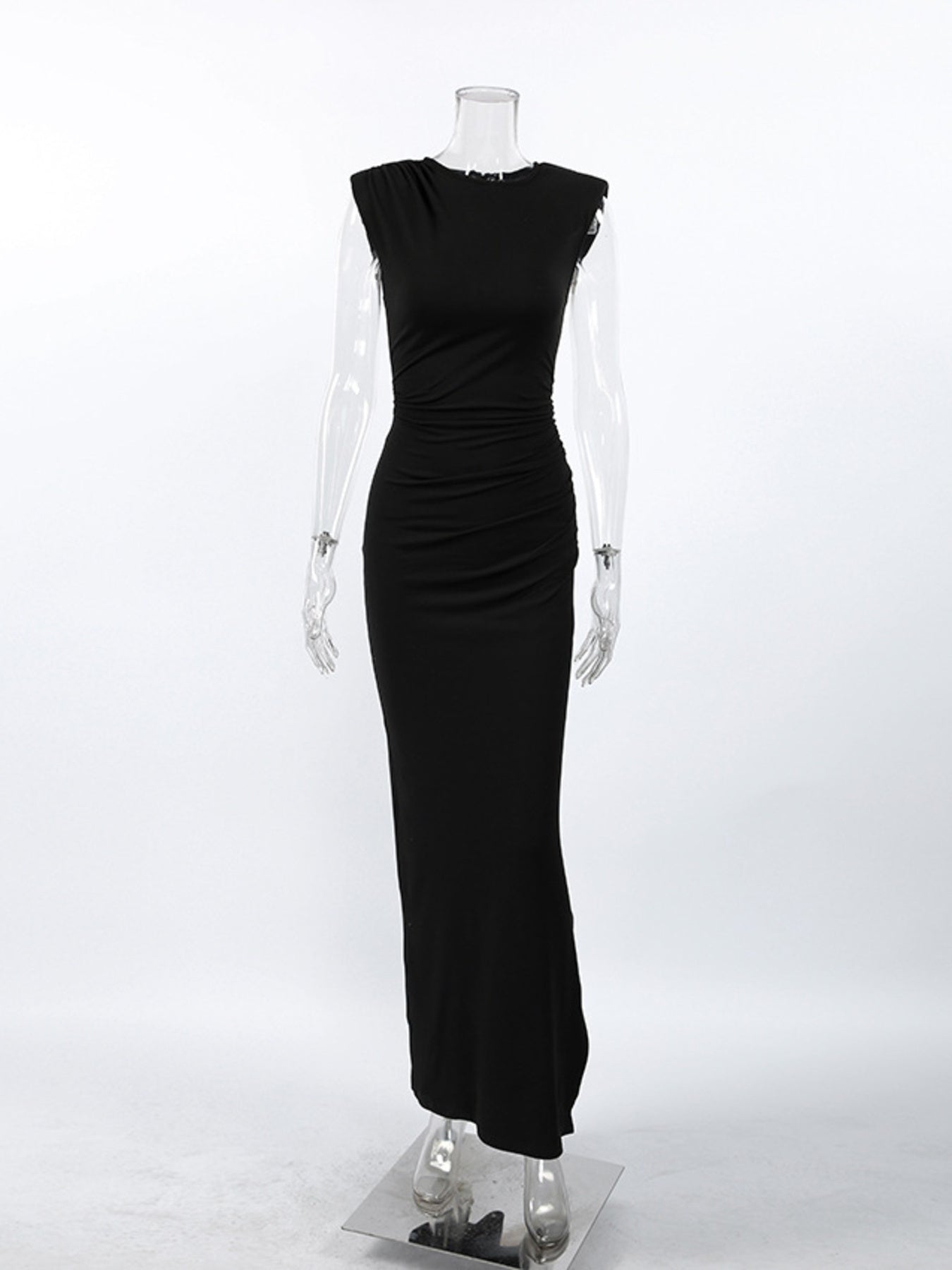 Starlight Soiree Sleeveless Maxi Dress-Tactilefable