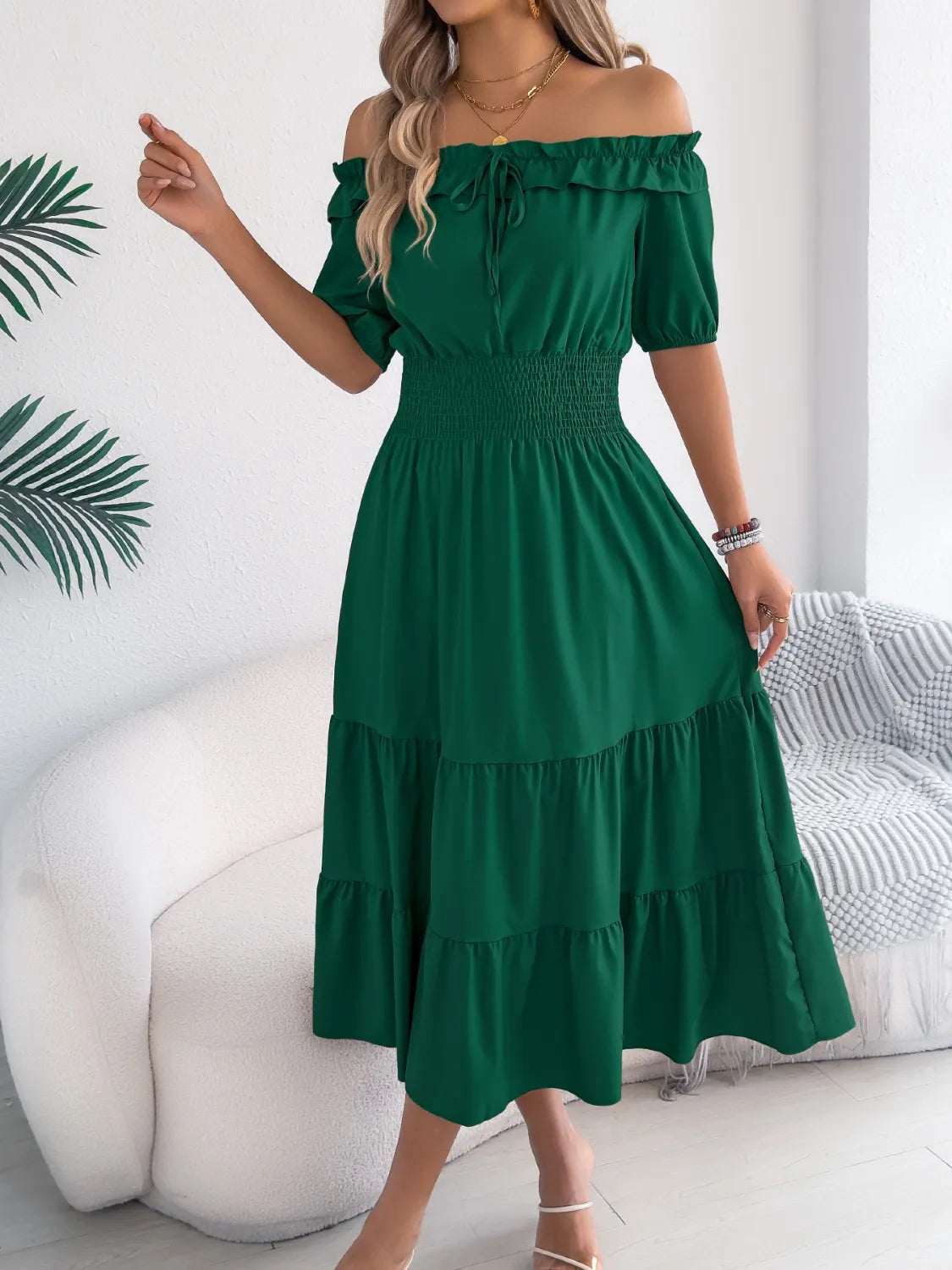 Twirl Me Away Tiered Dress | 3 Colors | Poundton-Tactilefable