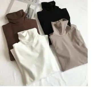 【US Shipping】Women's Comfy 3-Piece Stretchy Modal Plain High Neck Set - Slim-Fitting Turtleneck/Mock Neck Long Sleeve, Solid Winter Thermal, Fall 2025 Casual Tops, Lightweight Underwear 【US Shipping】Women's Comfy 3-Piece Stretchy Modal Plain High Neck Set - Slim-Fitting Turtleneck/Mock Neck Long Sleeve, Solid Winter Thermal, Fall 2025 Casual Tops, Lightweight Underwear
