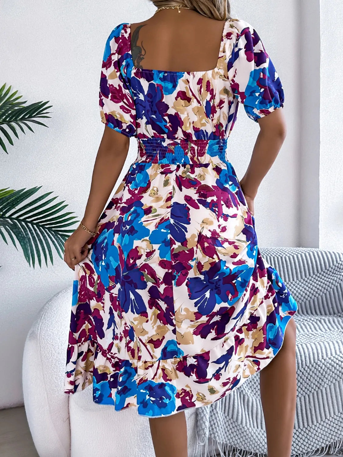 Floral Breeze Off-the-Shoulder Dress | 2 Colors | Poundton-Tactilefable
