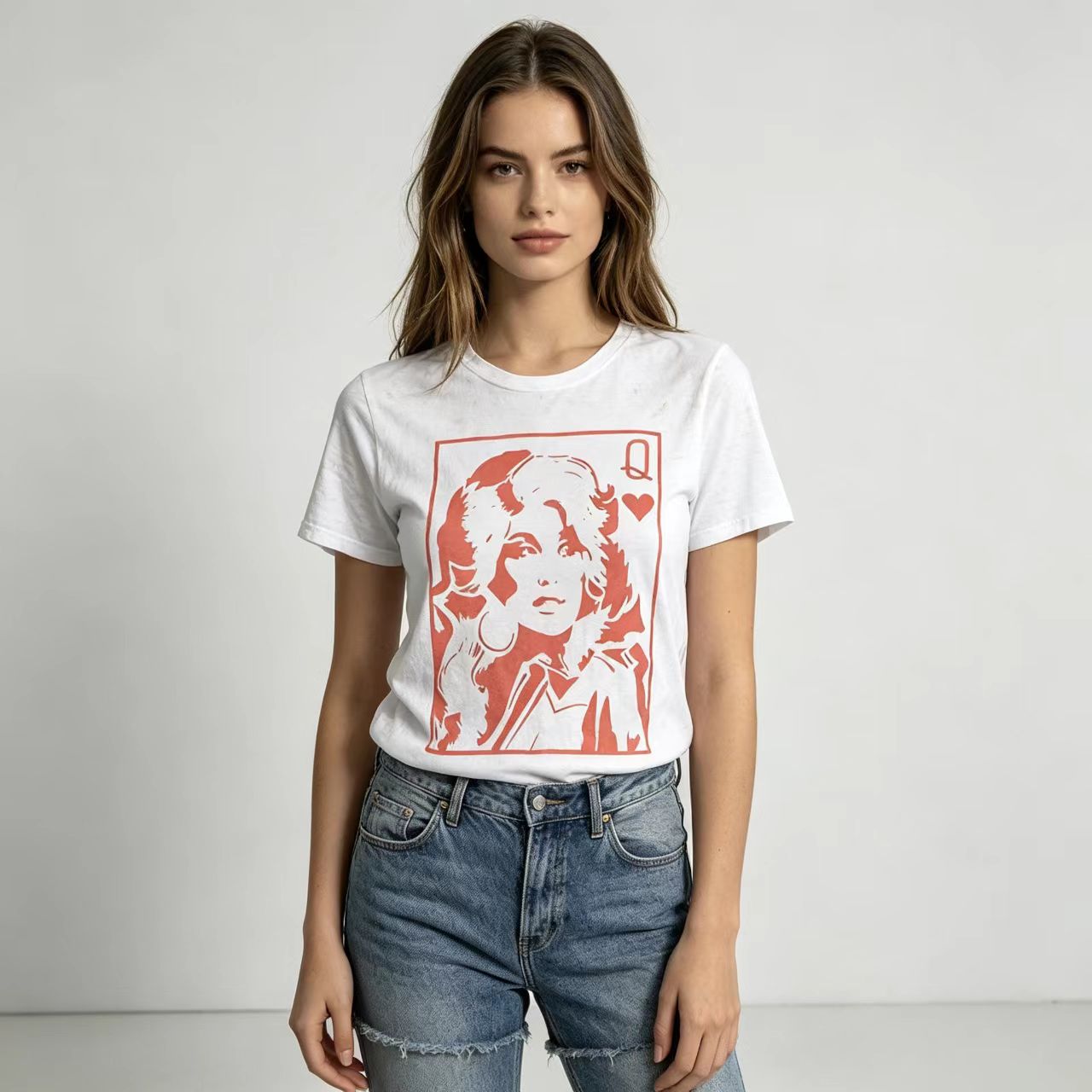 Vintage School Punk Rock Band Print, Fun Thriller Horror Design Graphic T-Shirt, Abstract TV Poster Animated Portrait Elements, Soft 100% Cotton, Casual Everything