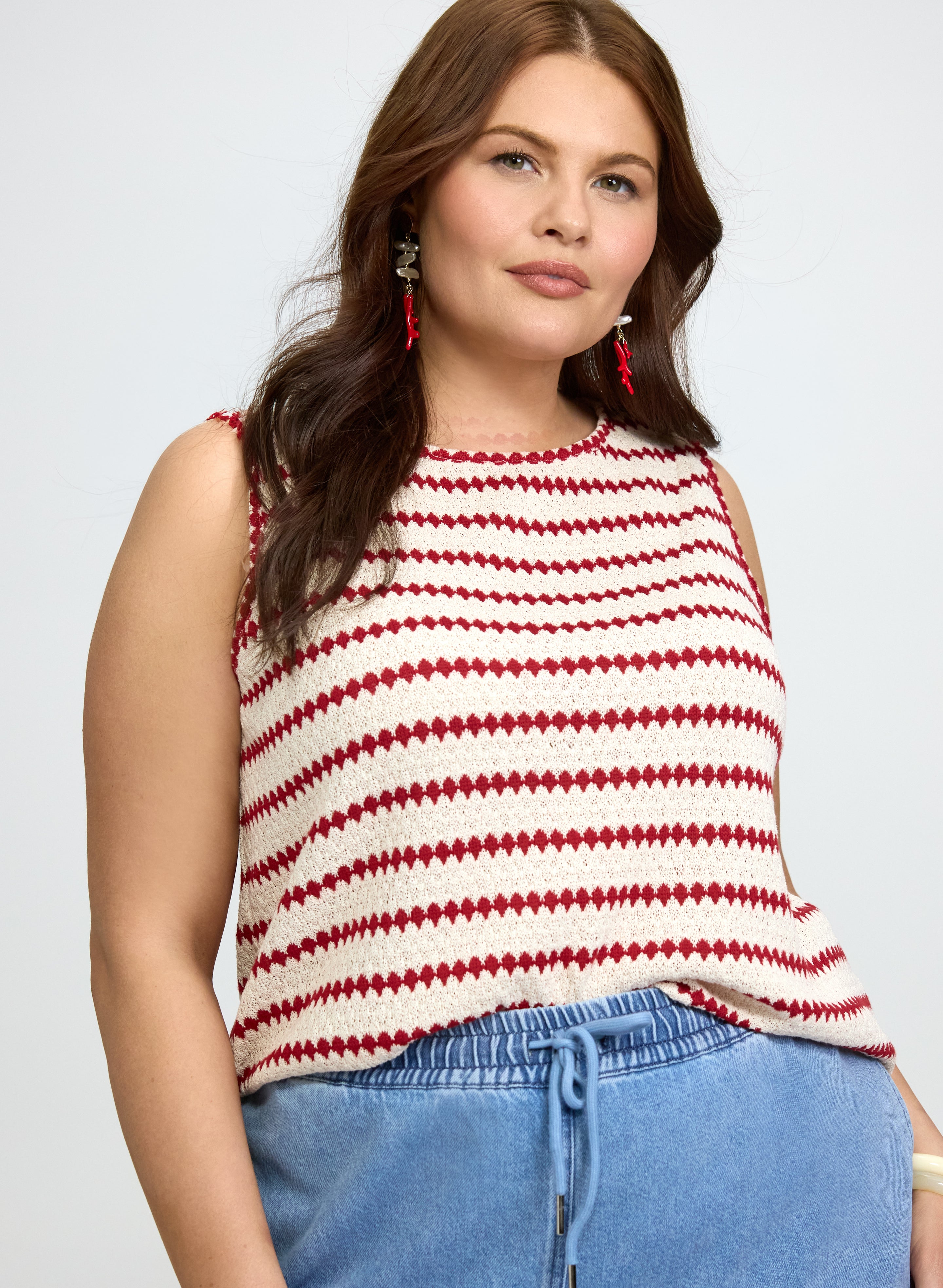 Stripe Crochet Cami-Tactilefable