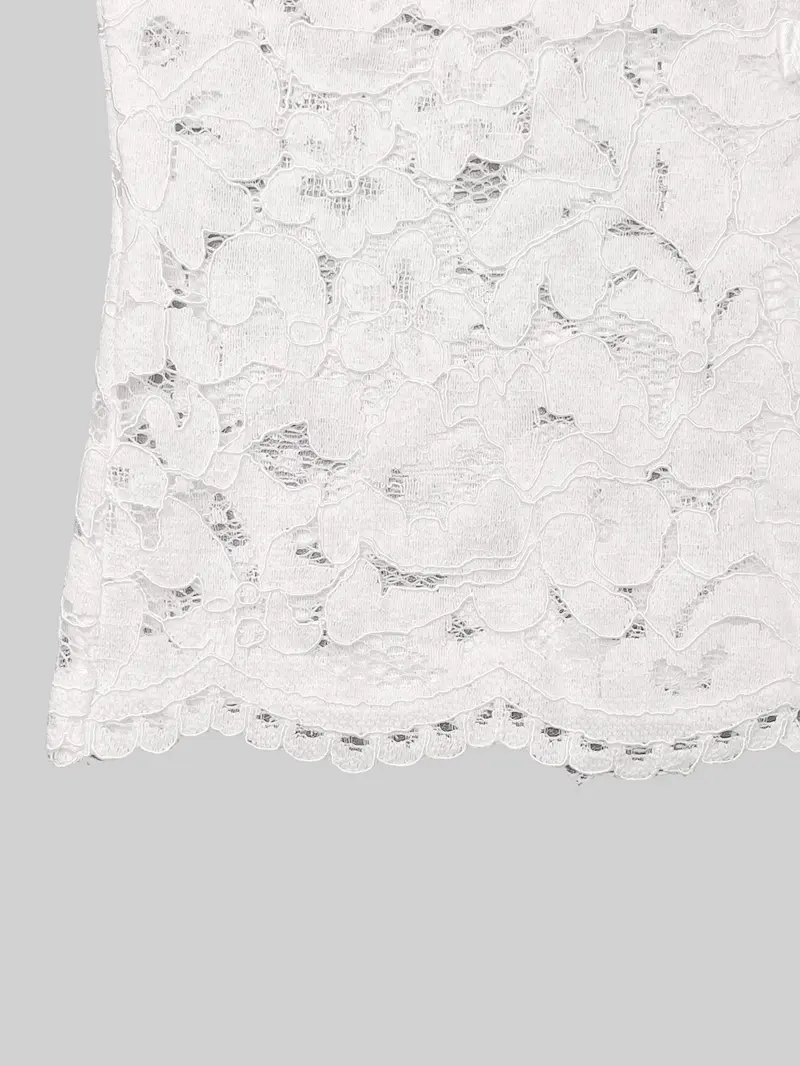 Women's Spring Summer Stand Collar Button Front Lace Vest, Floral Cut Out Hem, Lightweight Breathable Slim Fit, Casual Street Style Aesthetic Top, Fashion Vest Women's Spring Summer Stand Collar Button Front Lace Vest, Floral Cut Out Hem, Lightweight Breathable Slim Fit, Casual Street Style Aesthetic Top, Fashion Vest