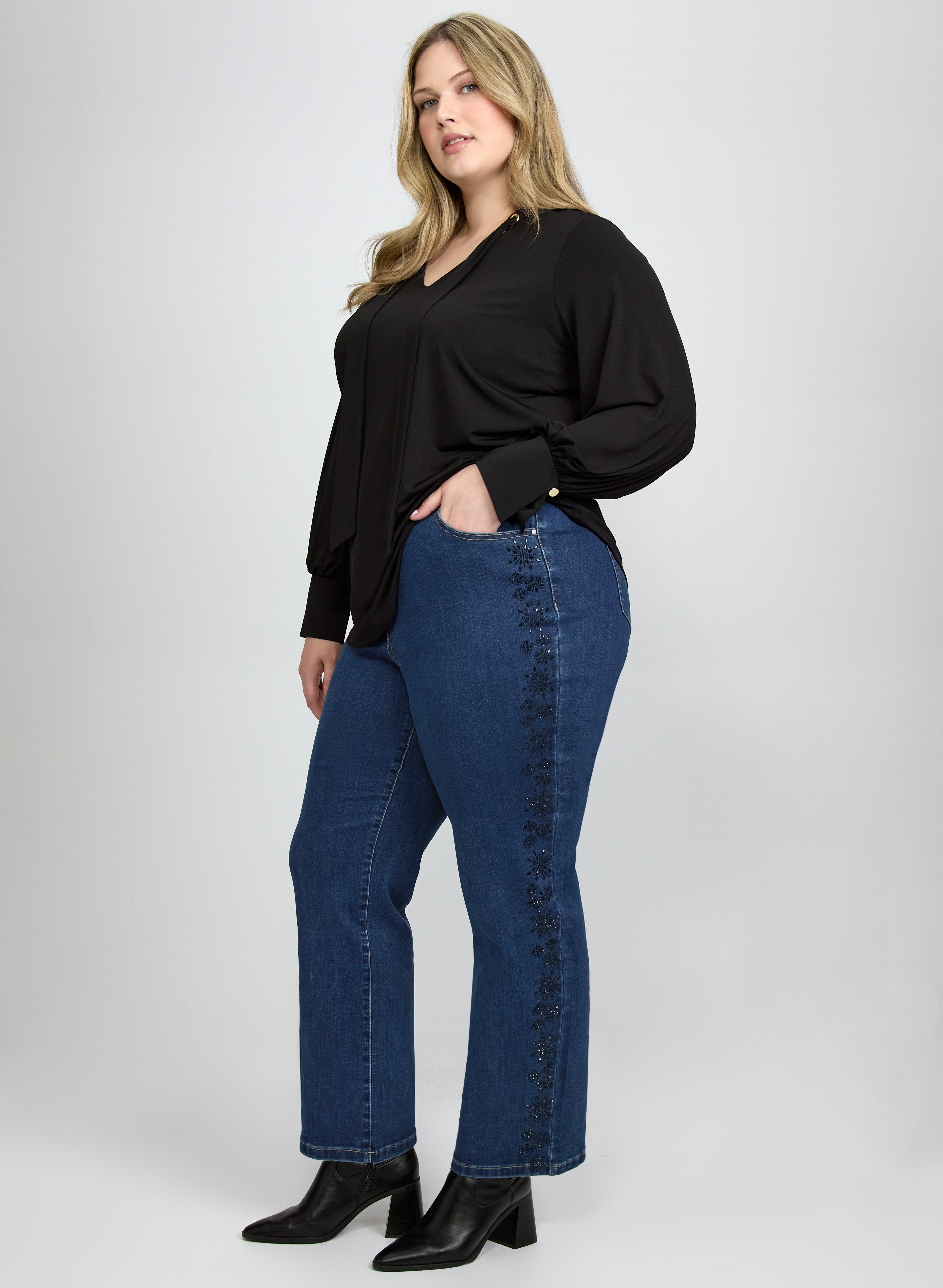 Straight-Leg Jeans-Tactilefable