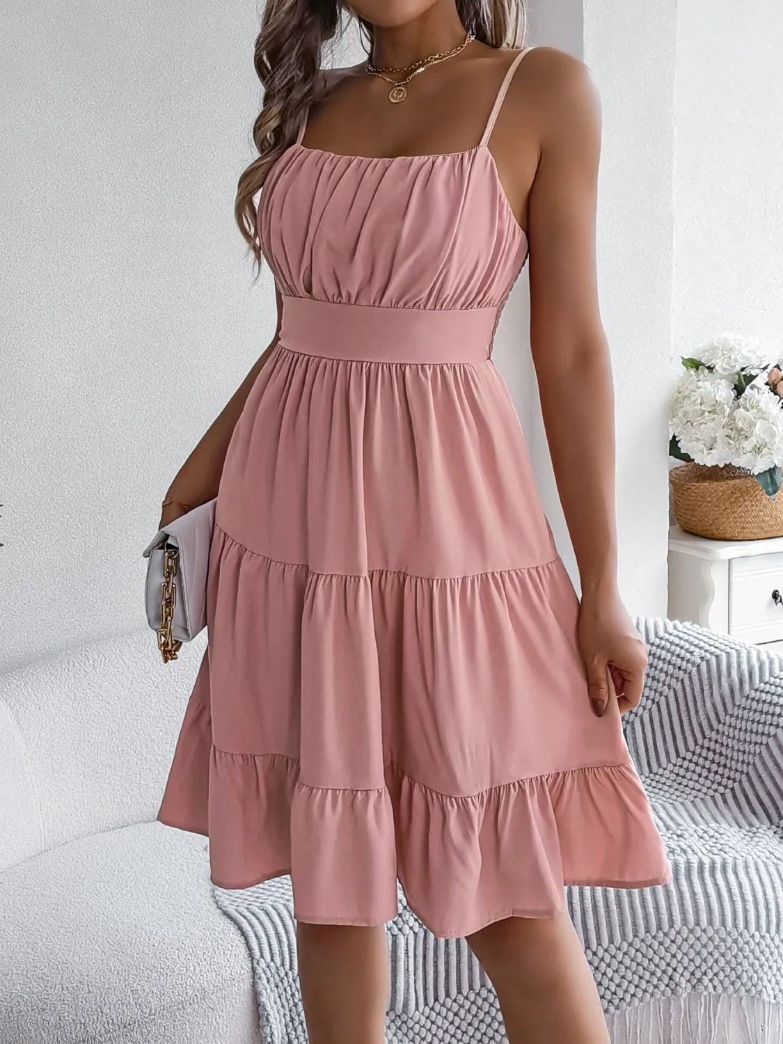 Paloma Tiered Cami Dress | 4 Colors | Poundton-Tactilefable