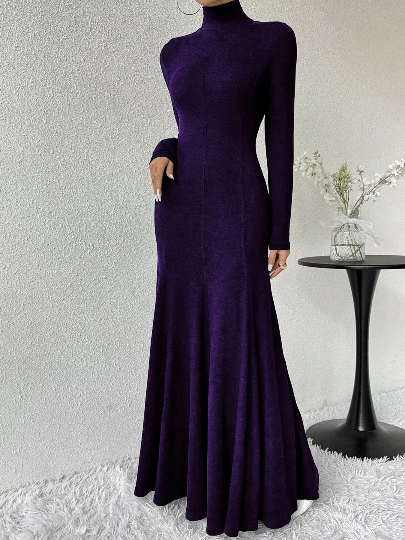 The Morticia Velvet Mermaid Gown | 5 Colors | Poundton-Tactilefable