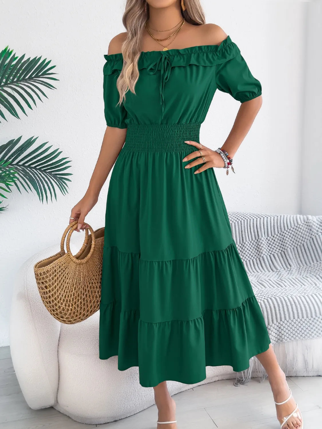 Twirl Me Away Tiered Dress | 3 Colors | Poundton-Tactilefable