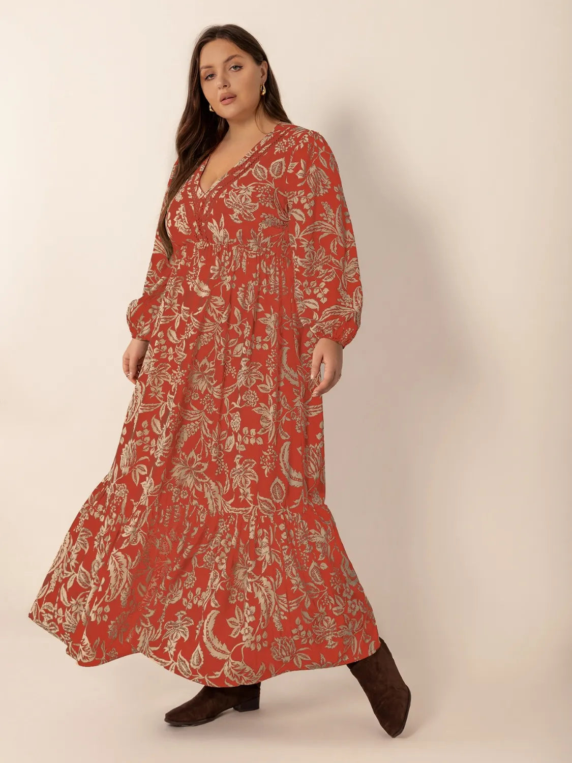 Celeste Gold Lace Maxi Kaftan | Poundton-Tactilefable