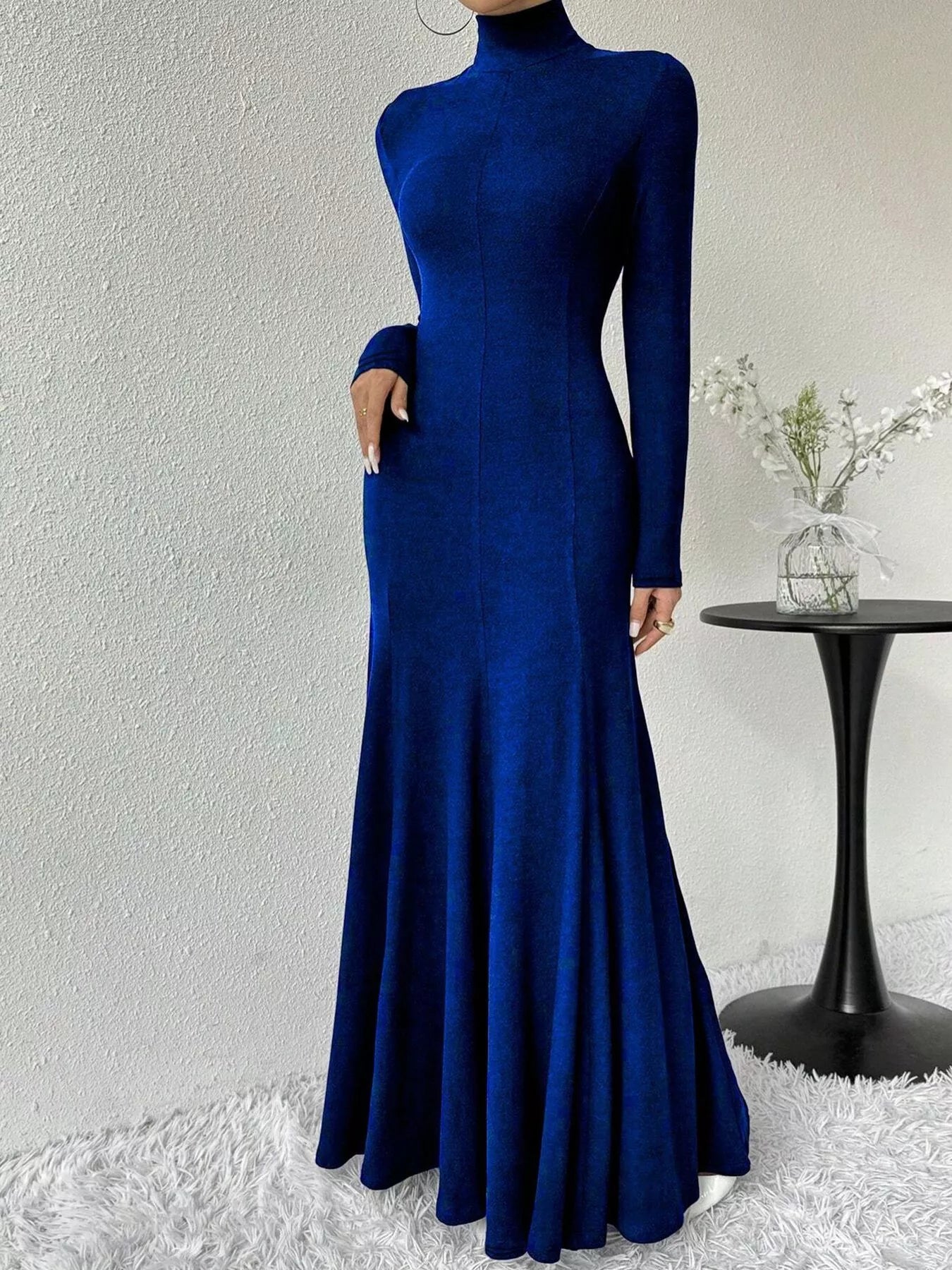 The Morticia Velvet Mermaid Gown | 5 Colors | Poundton-Tactilefable