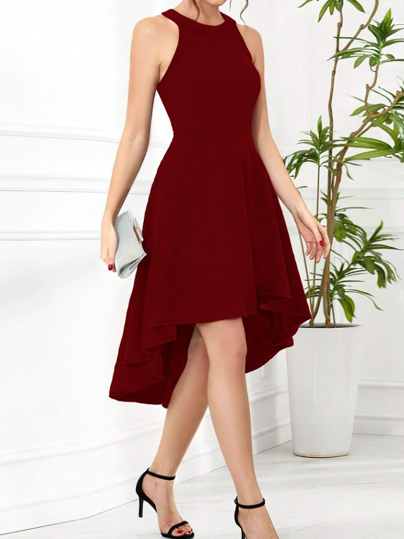 Isadora High-Low Sleeveless Dress | 8 Colors-Tactilefable