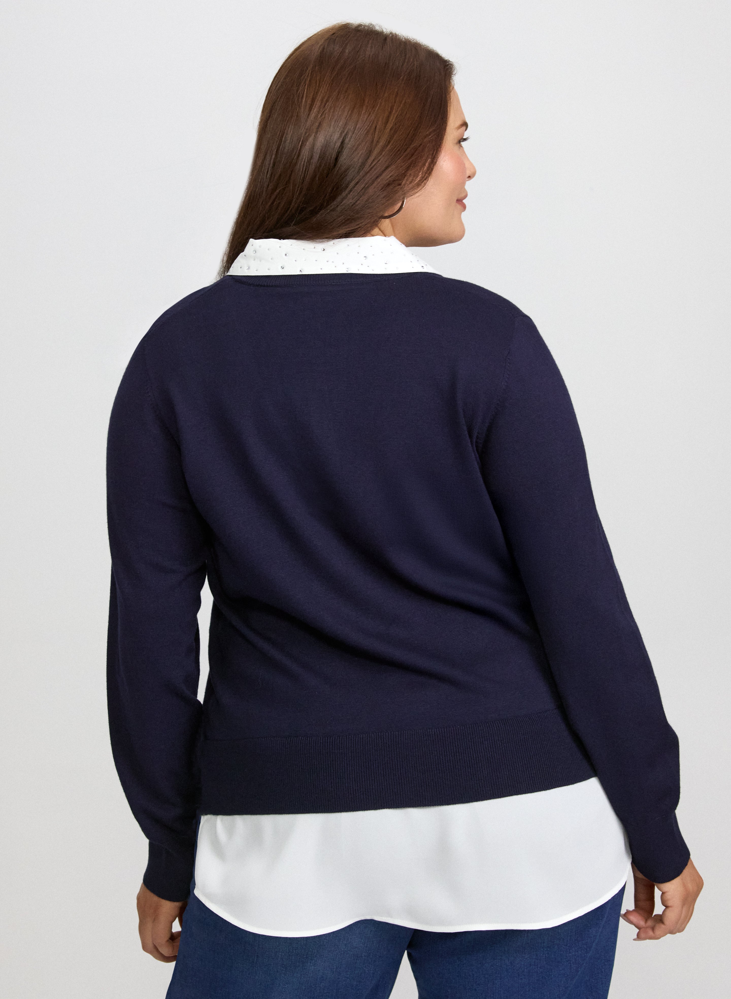 Illusion Layered Blouse-Tactilefable