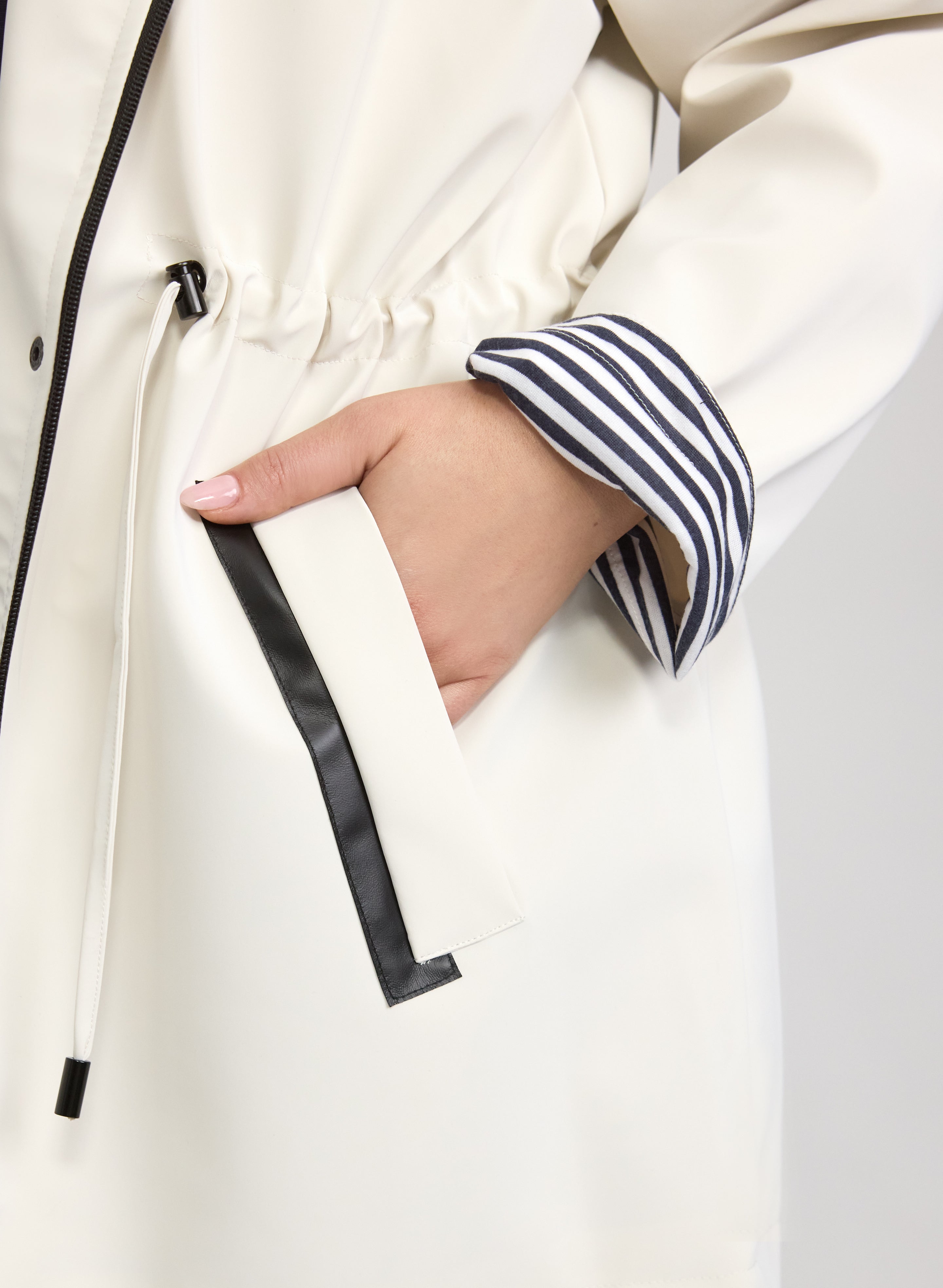 Zip Rain Coat-Tactilefable