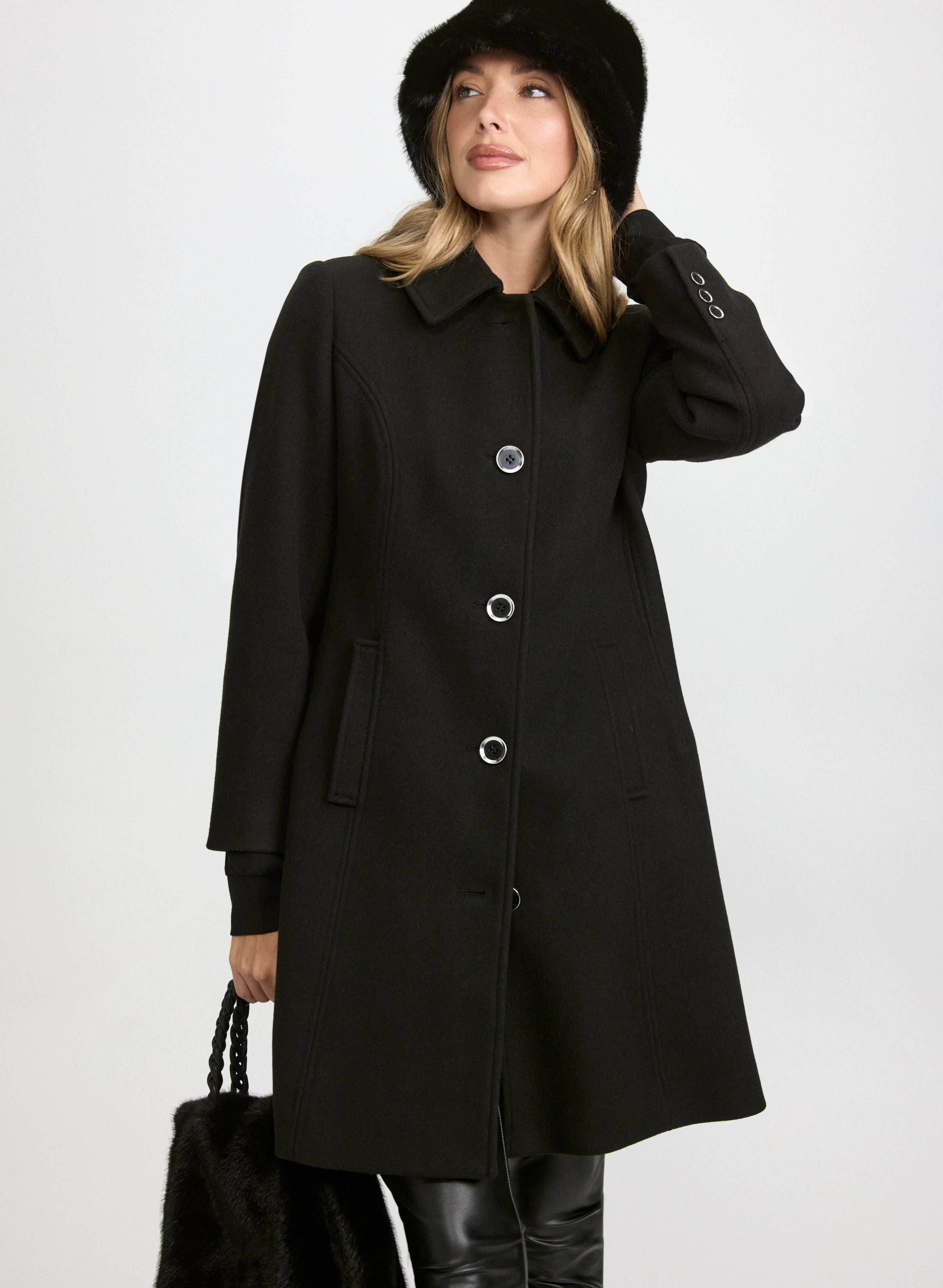 Wool-Blend Coat-Tactilefable