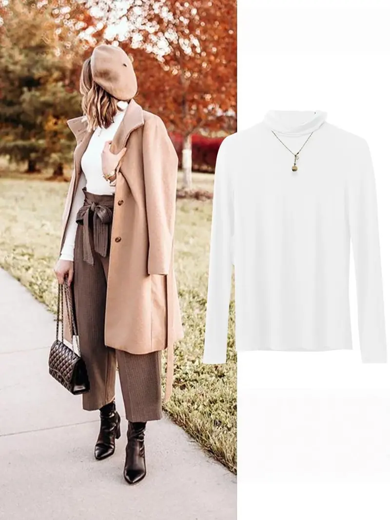【US Shipping】Women's Comfy 3-Piece Stretchy Modal Plain High Neck Set - Slim-Fitting Turtleneck/Mock Neck Long Sleeve, Solid Winter Thermal, Fall 2025 Casual Tops, Lightweight Underwear 【US Shipping】Women's Comfy 3-Piece Stretchy Modal Plain High Neck Set - Slim-Fitting Turtleneck/Mock Neck Long Sleeve, Solid Winter Thermal, Fall 2025 Casual Tops, Lightweight Underwear