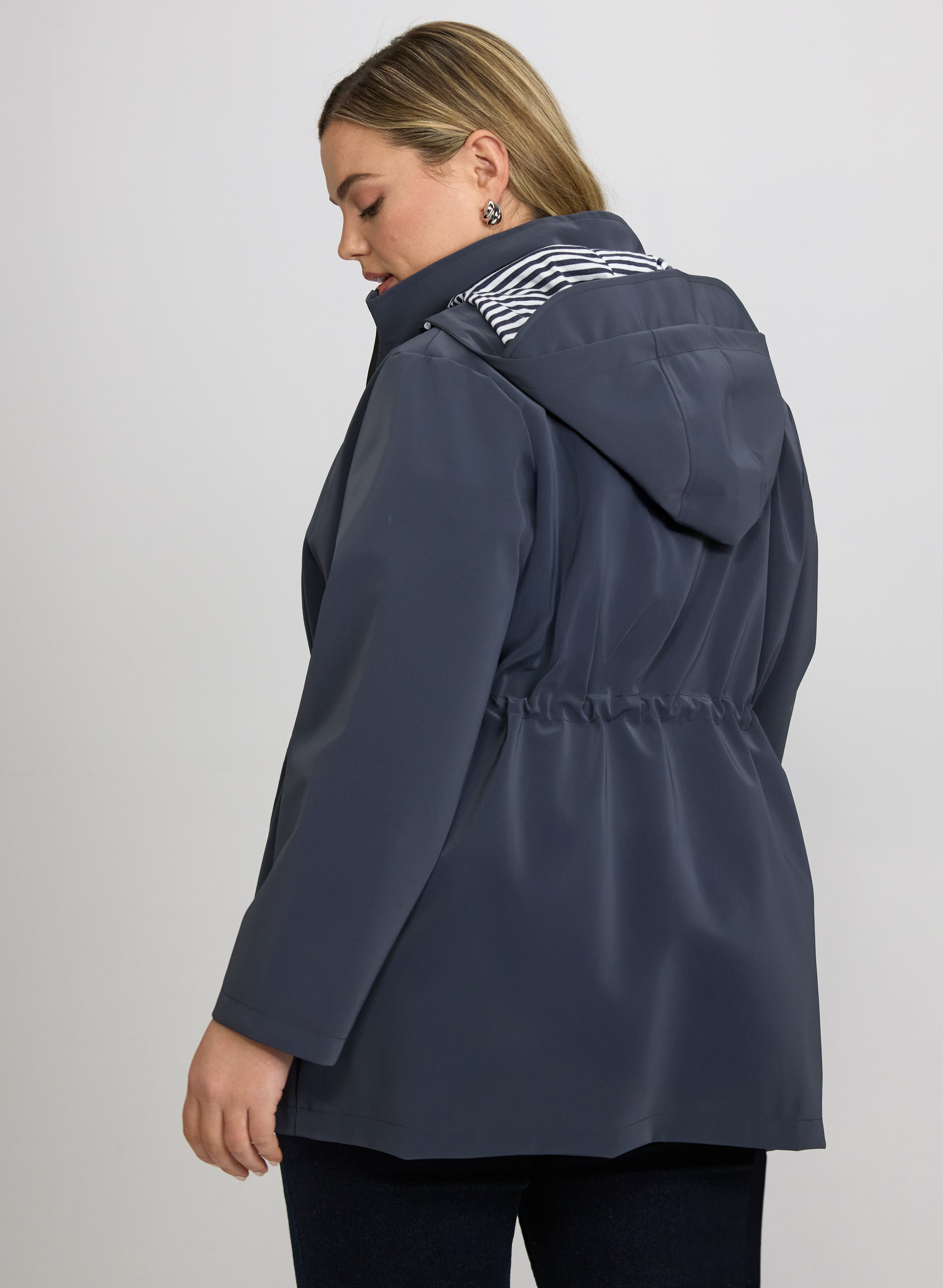 Zip Rain Coat-Tactilefable