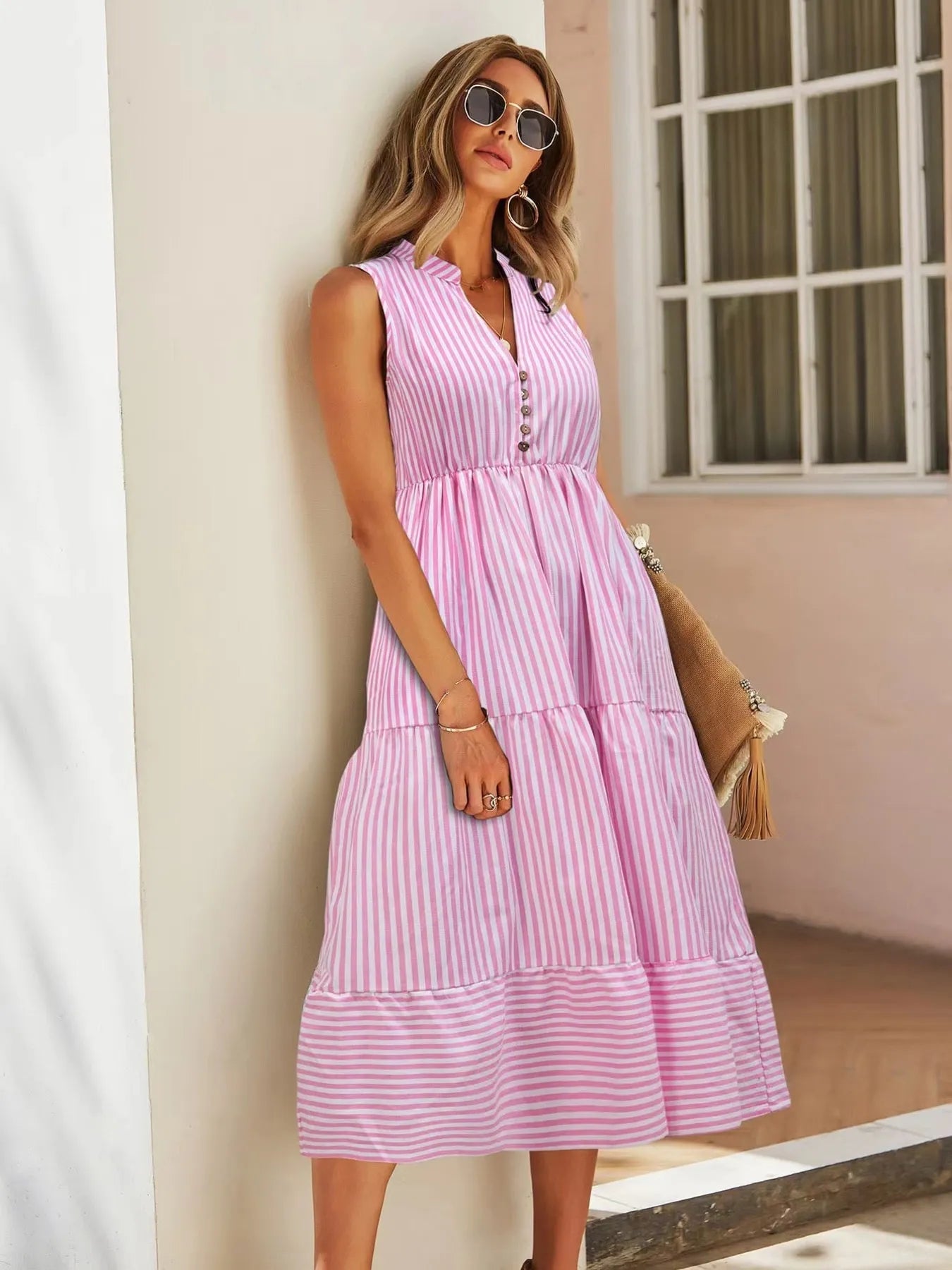 Bridgehampton Bound Striped Midi Dress | 4 Colors-Tactilefable