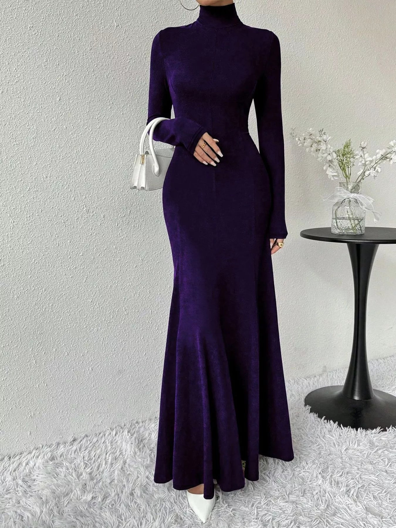 The Morticia Velvet Mermaid Gown | 5 Colors | Poundton-Tactilefable