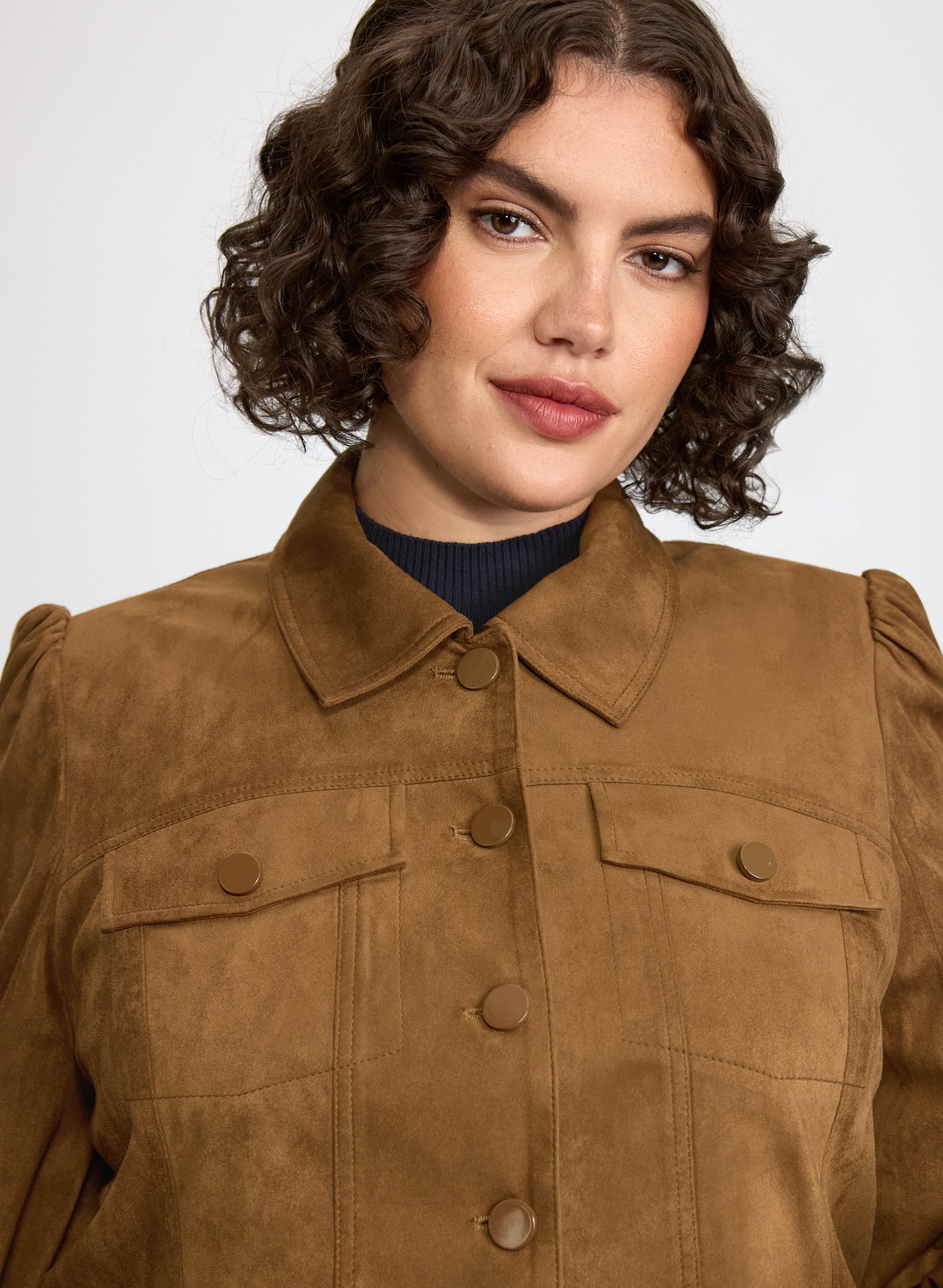Faux-Suede Jacket-Tactilefable