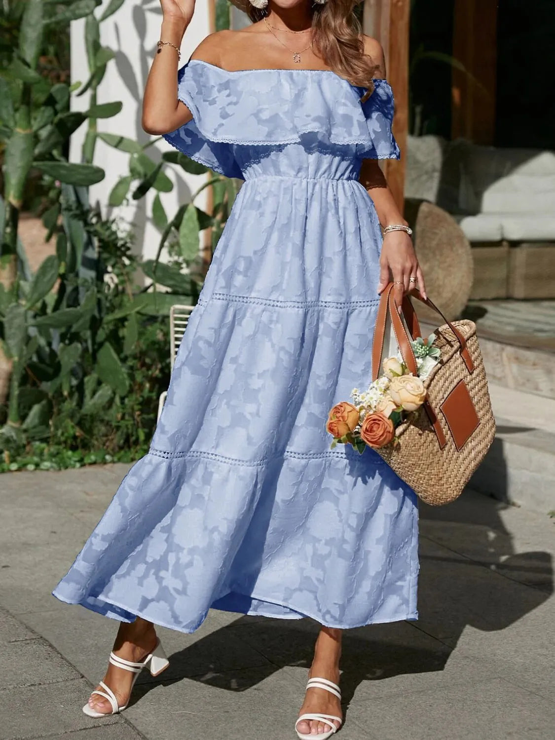 Coastal Romance Ruched Midi Dress | 5 colors-Tactilefable