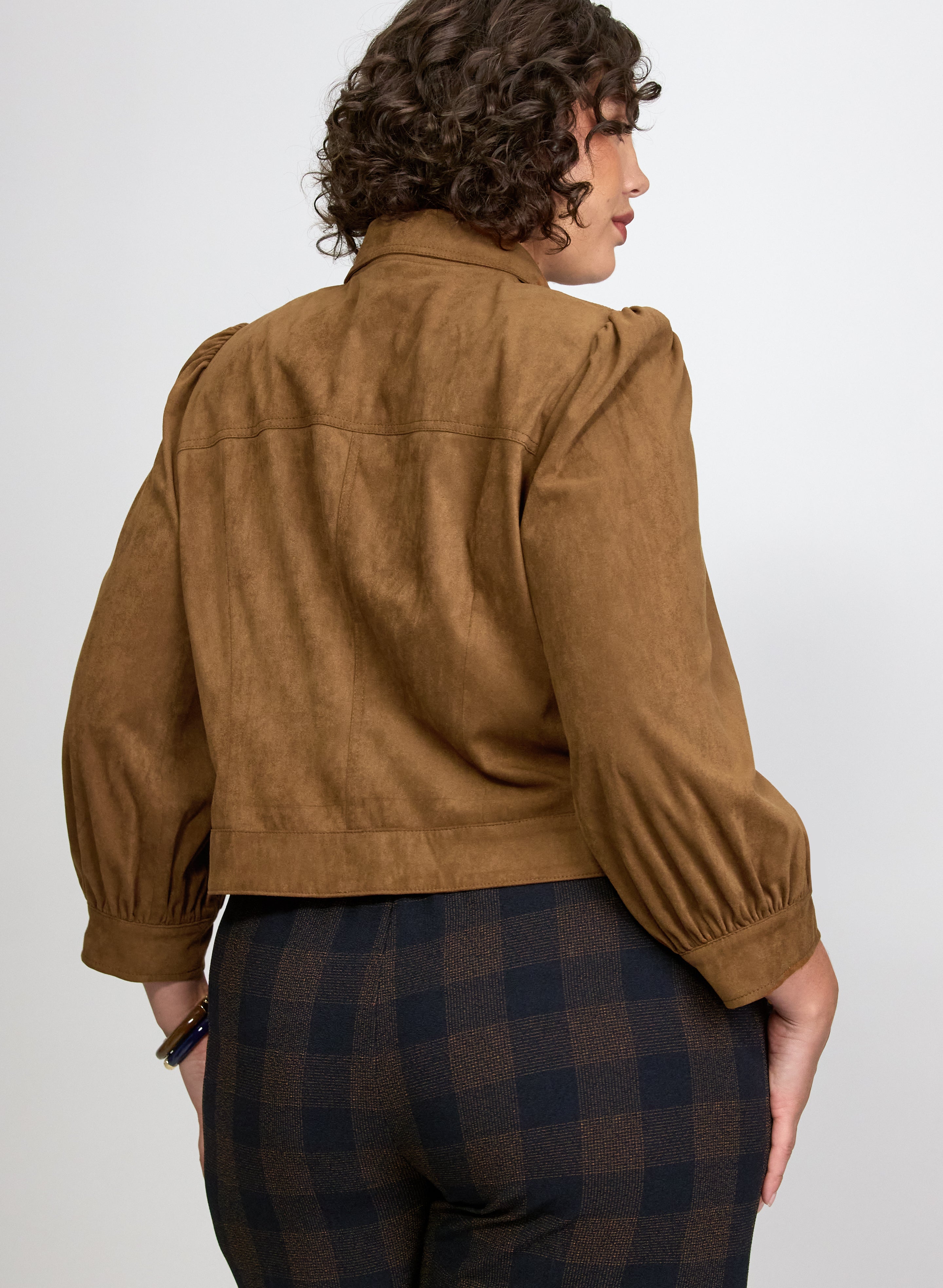 Faux-Suede Jacket-Tactilefable