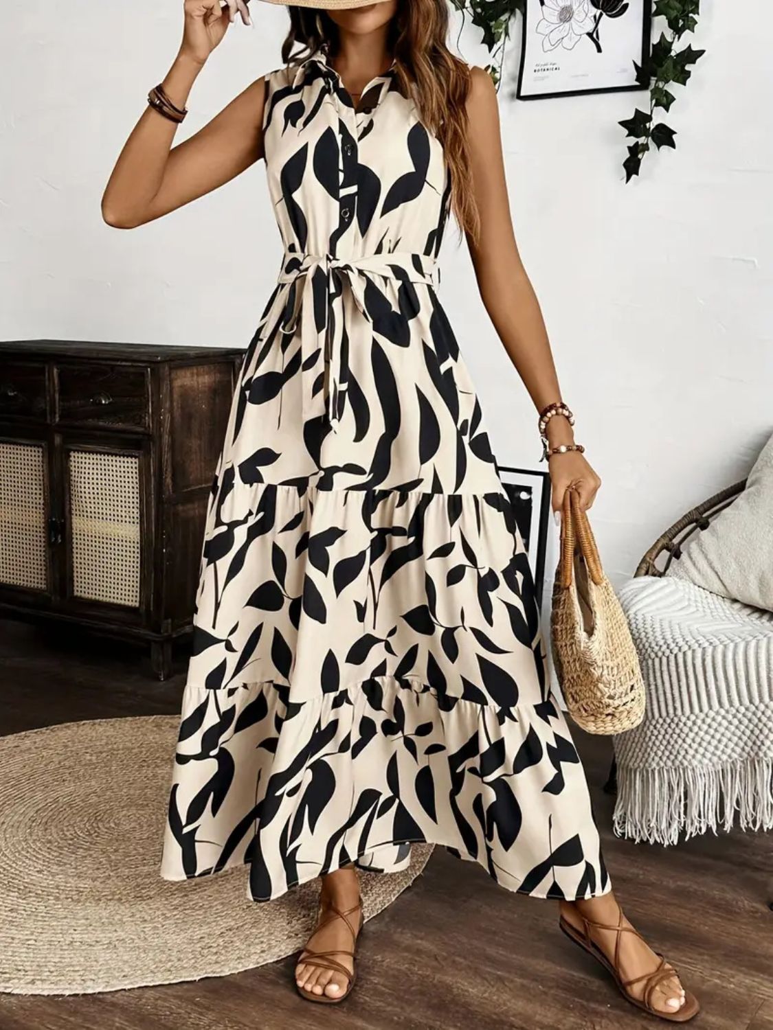 Ella Sleeveless Maxi Shirtdress | 3 Colors | Poundton-Tactilefable