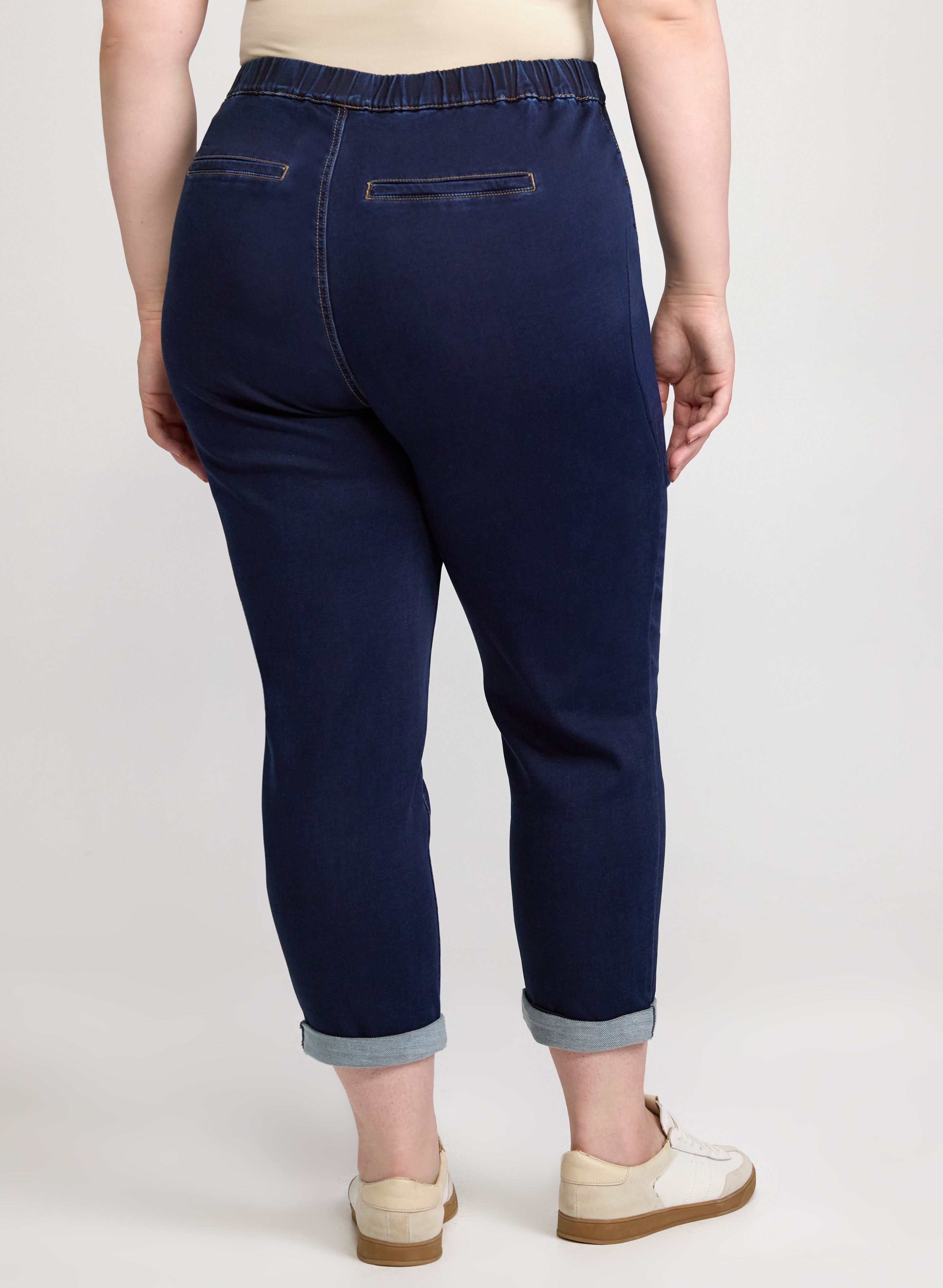 Comfort Stretch Straight-Leg Jogger Denim-Tactilefable