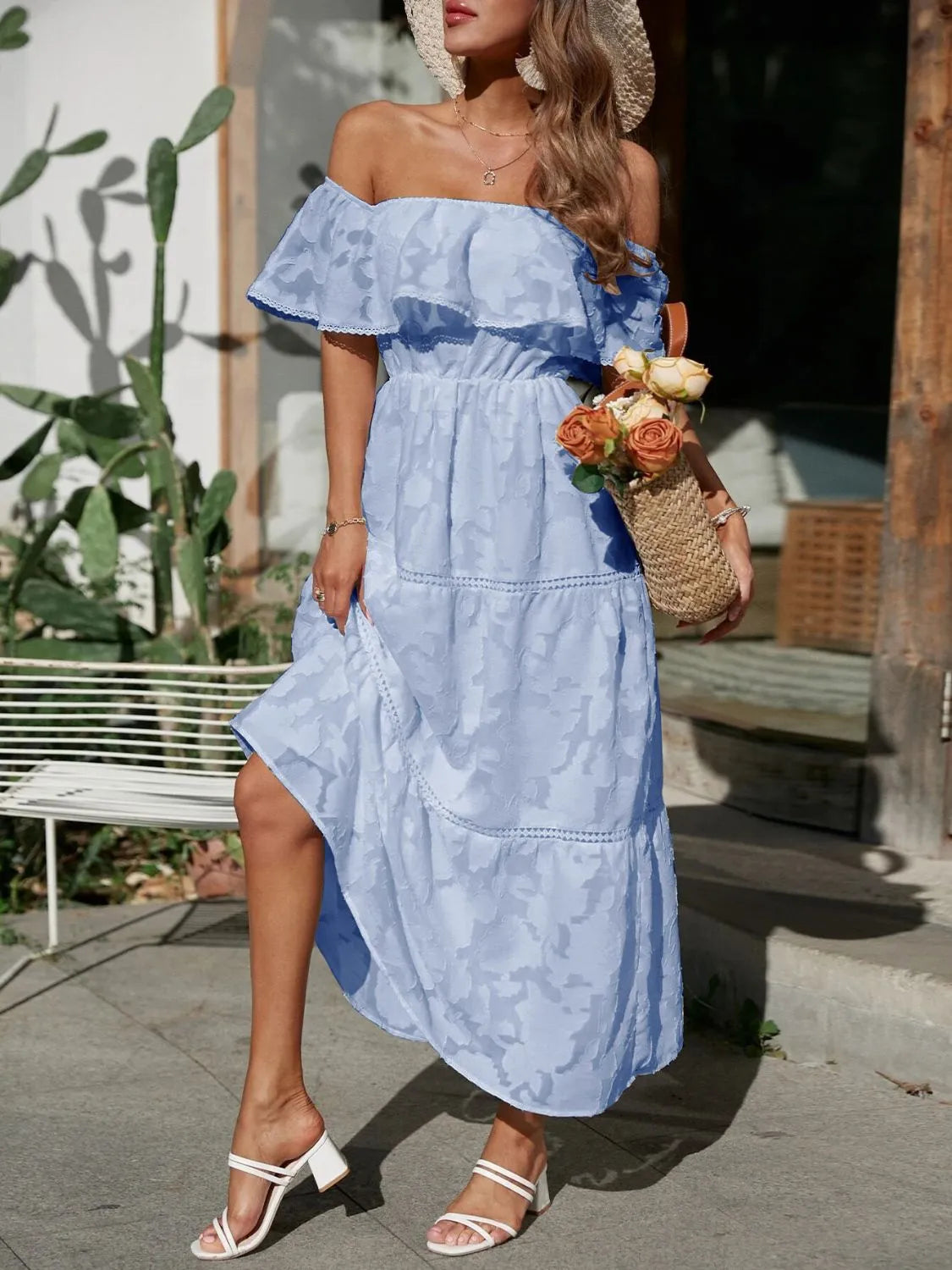 Coastal Romance Ruched Midi Dress | 5 colors-Tactilefable