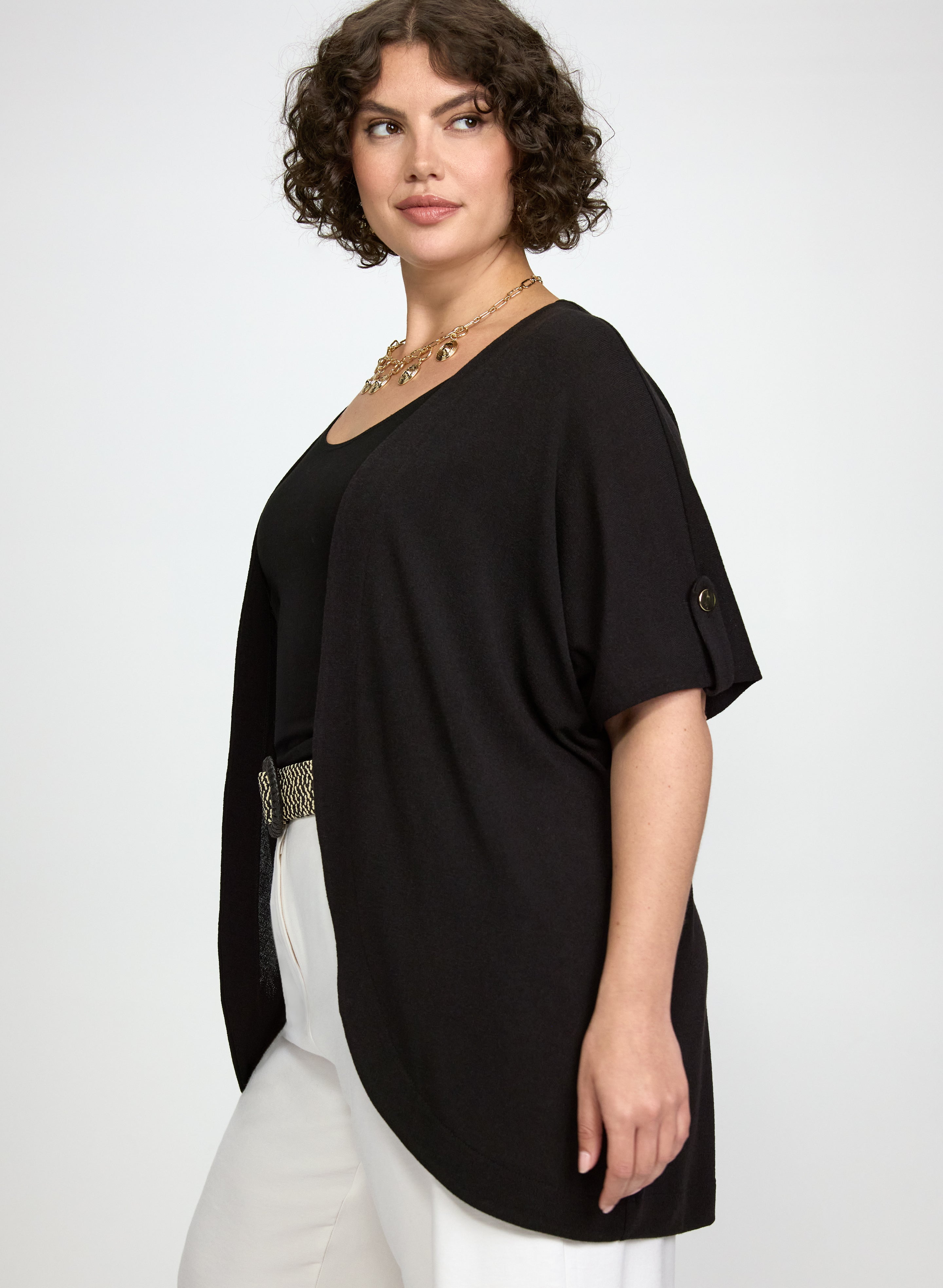 Open-Front Cardigan-Tactilefable