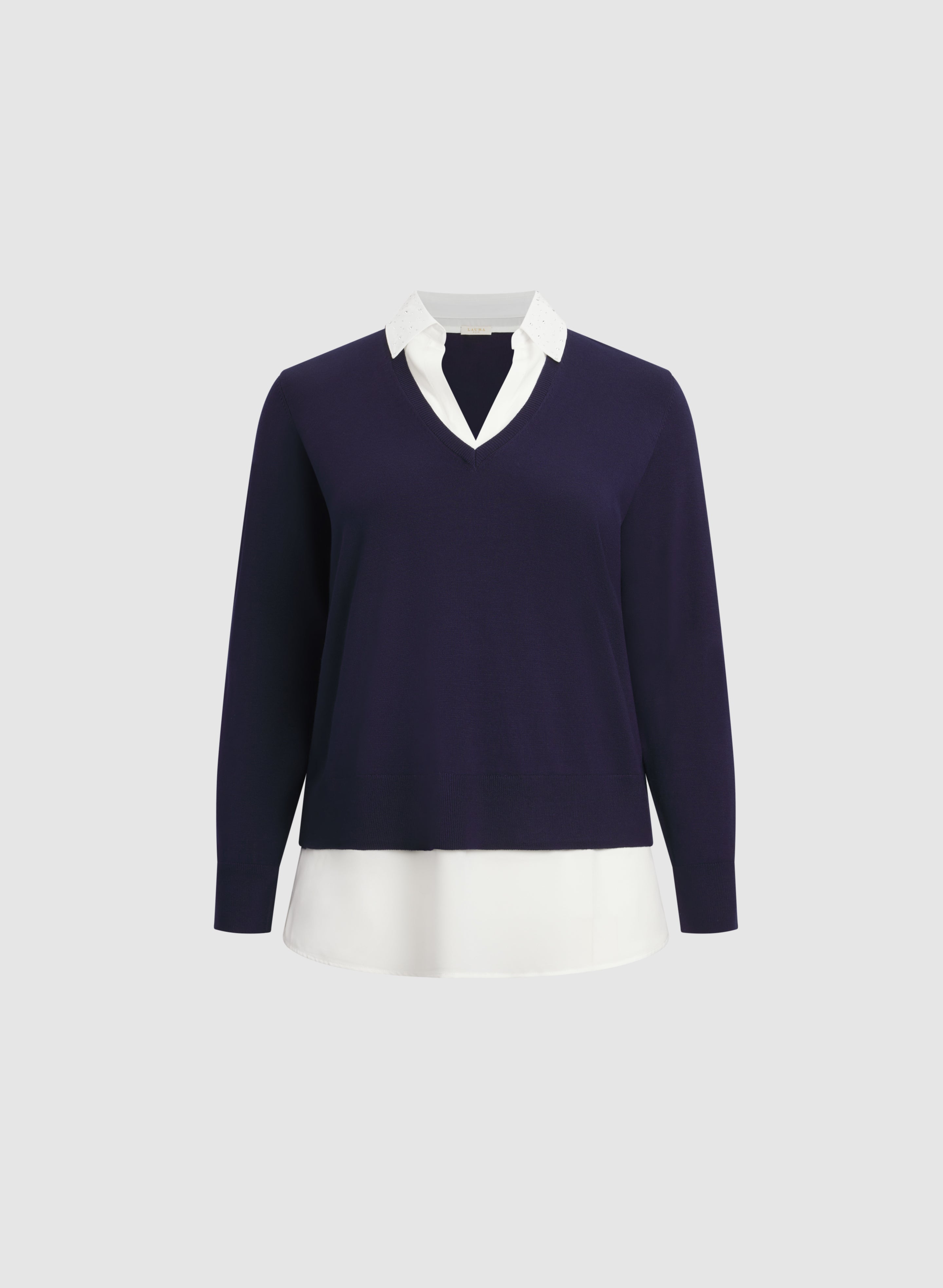 Illusion Layered Blouse-Tactilefable