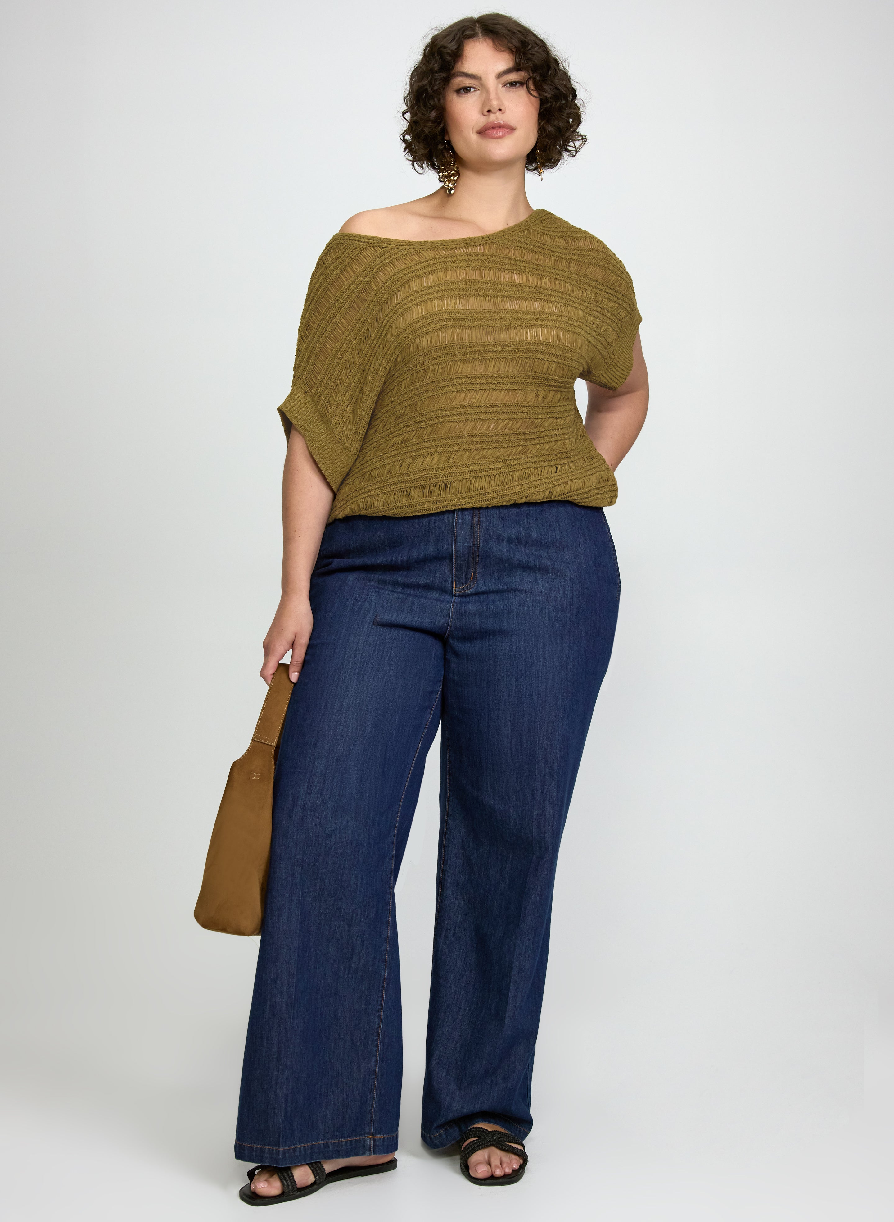 Boat Neck Short Sleeve Knit-Tactilefable