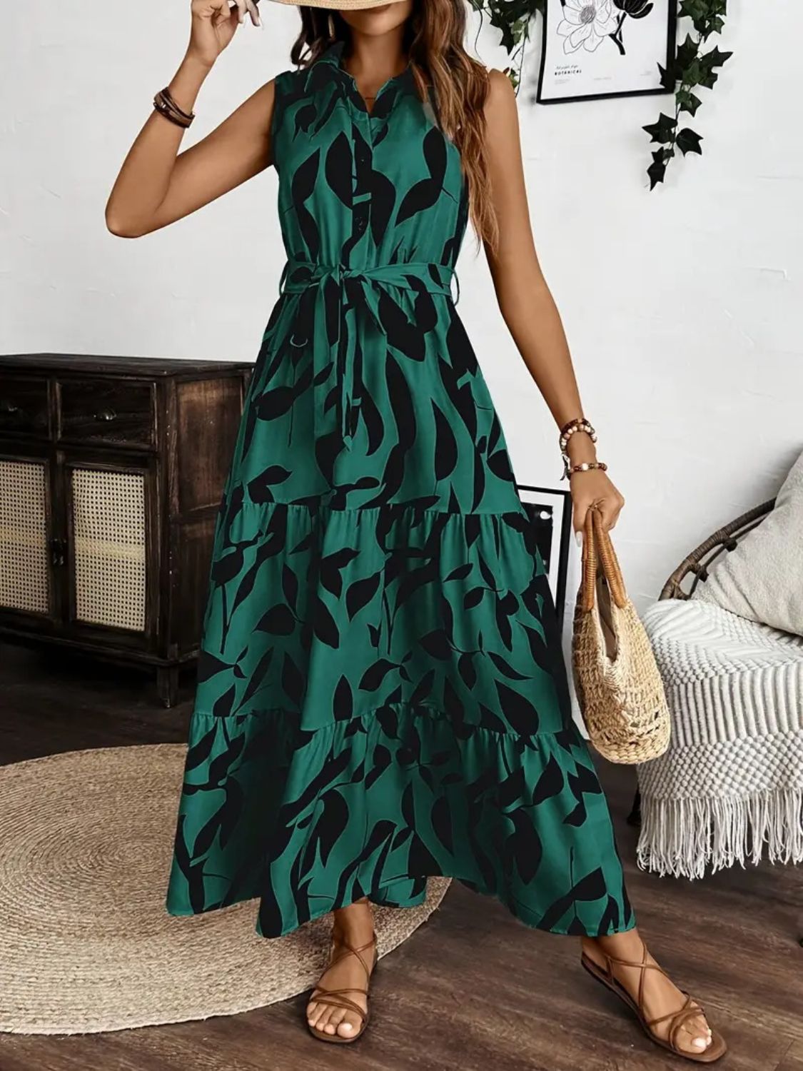 Ella Sleeveless Maxi Shirtdress | 3 Colors | Poundton-Tactilefable