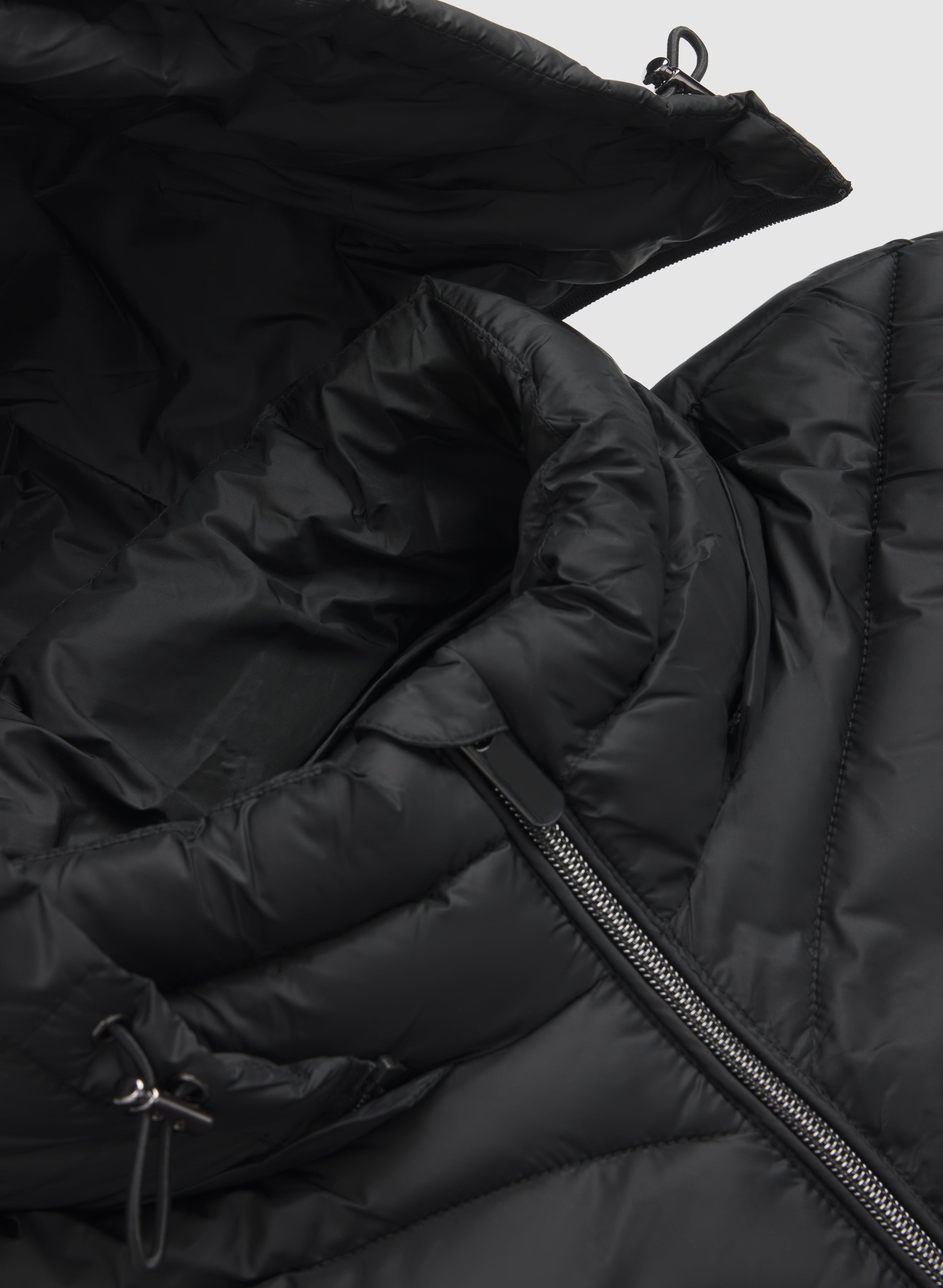 Quilted Hood Coat-Tactilefable