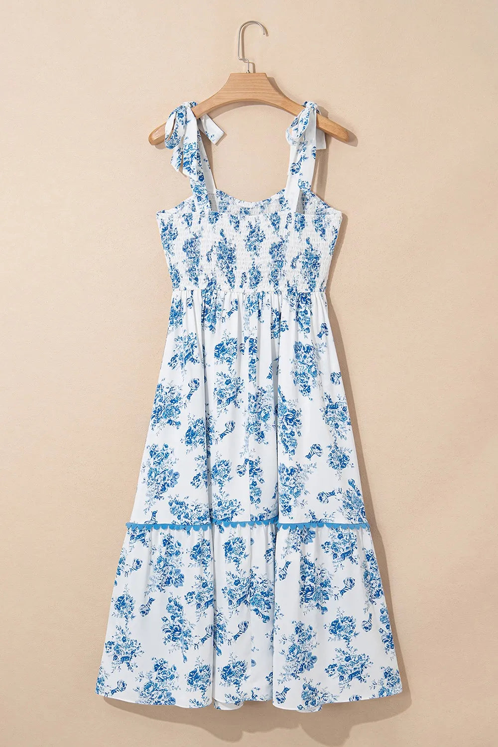 Bluebell Tie-Shoulder Midi Dress-Tactilefable