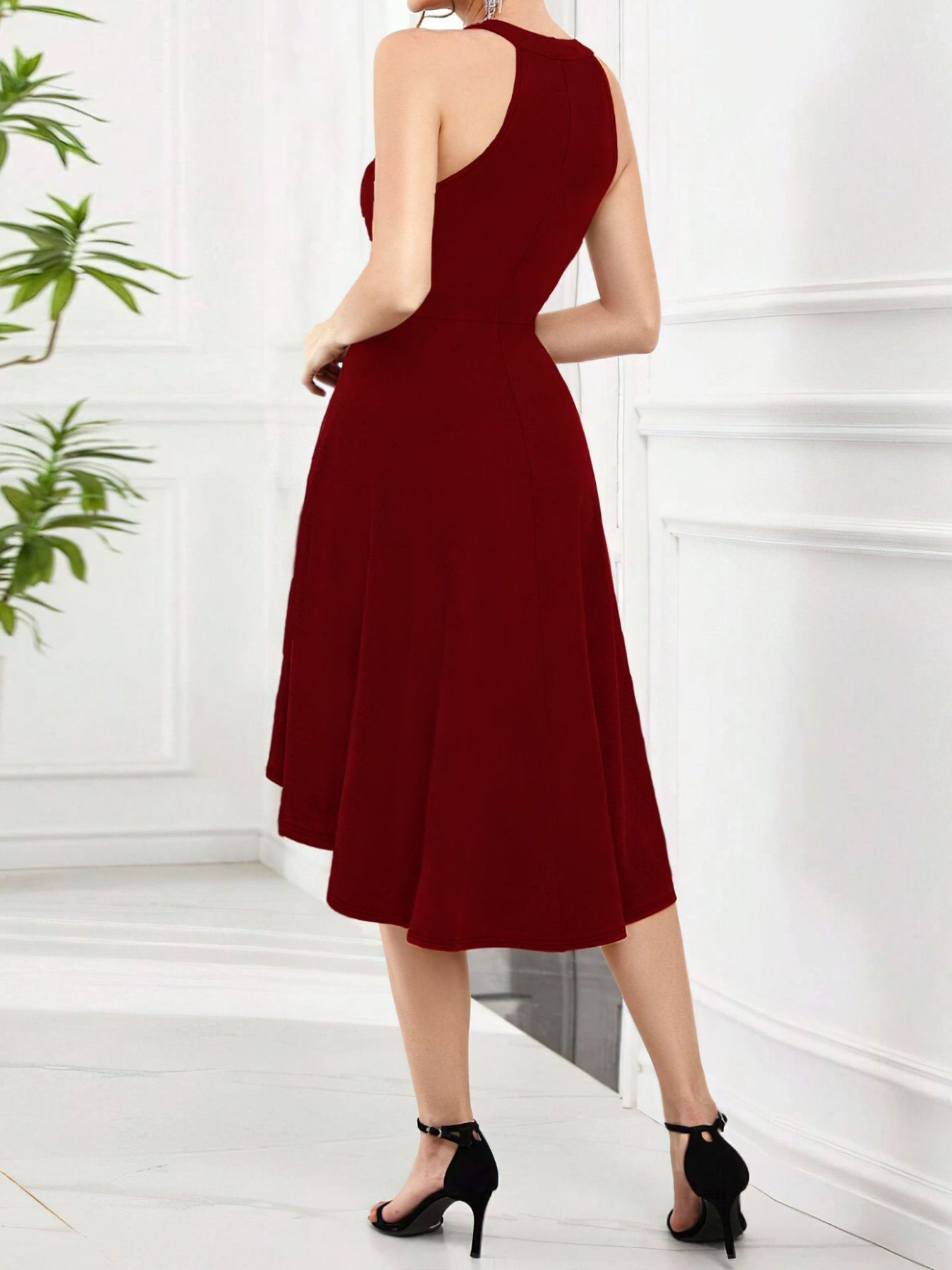 Isadora High-Low Sleeveless Dress | 8 Colors-Tactilefable