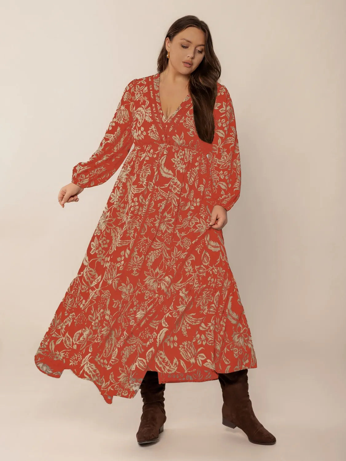 Celeste Gold Lace Maxi Kaftan | Poundton-Tactilefable