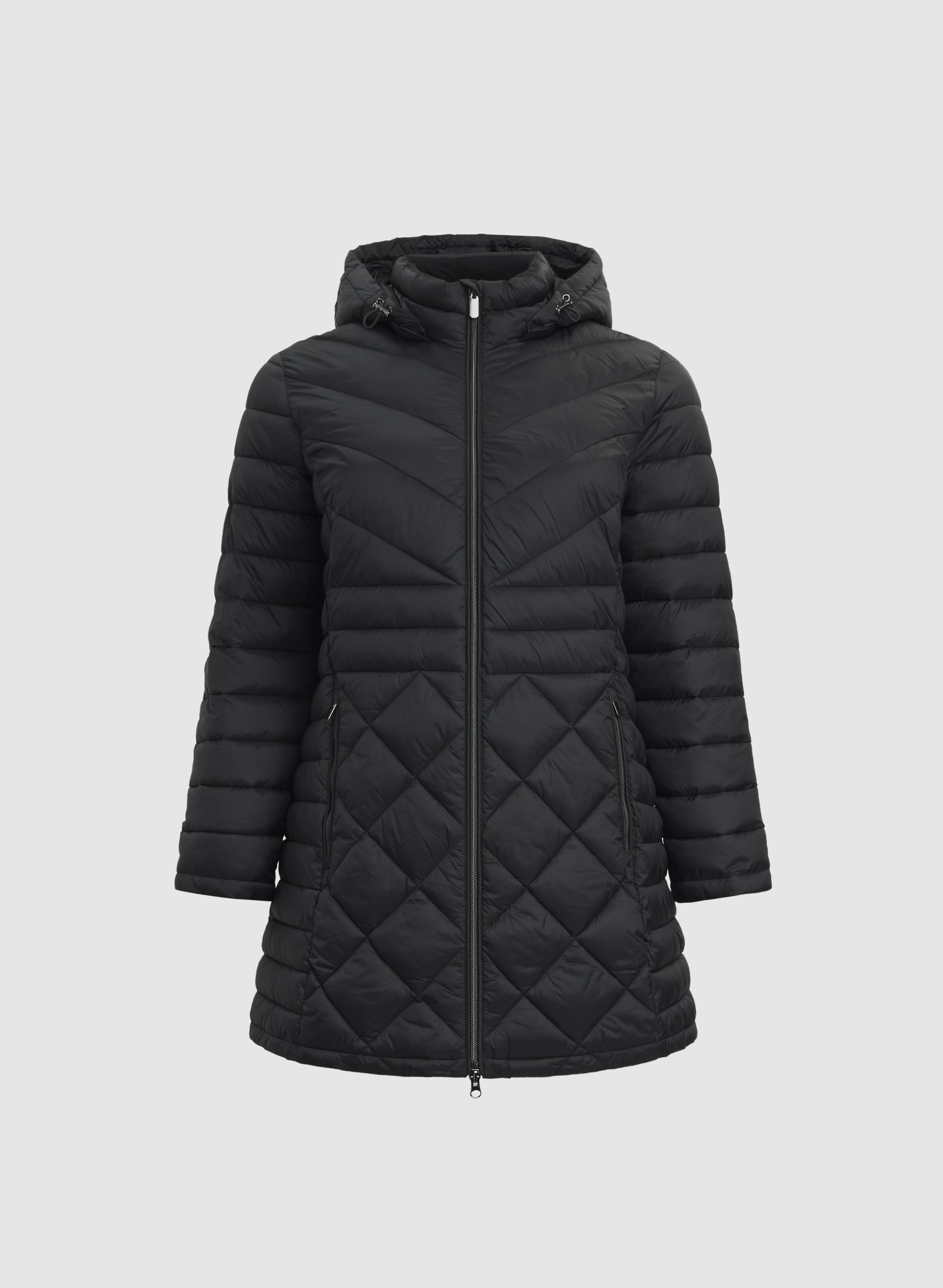 Quilted Hood Coat-Tactilefable